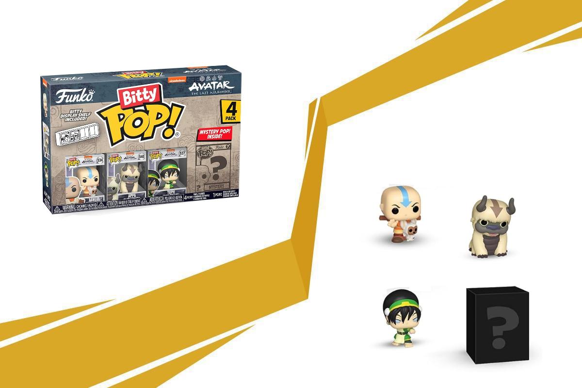 Avatar The Last Airbender Aang Bitty 4-Pack Mini POP Figure