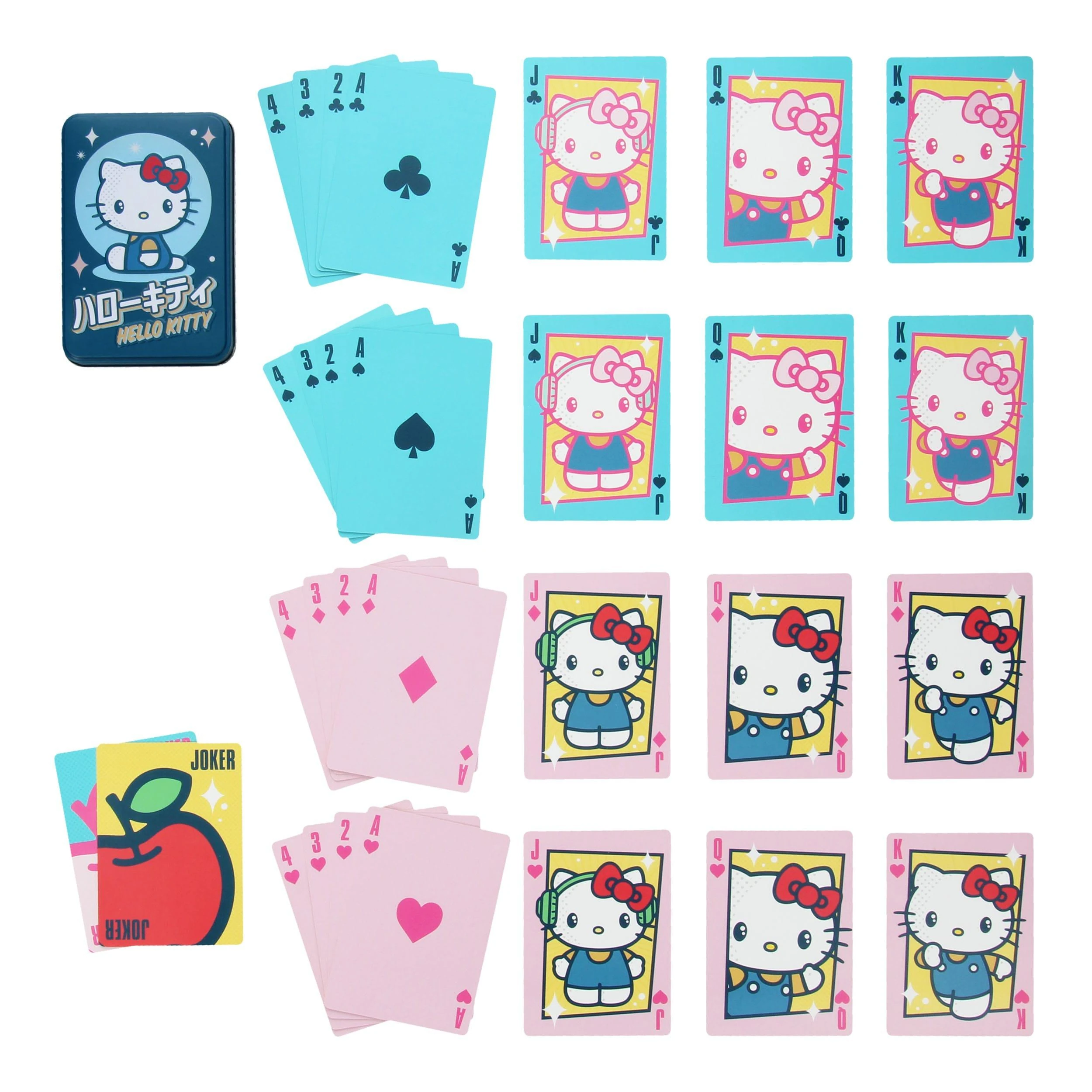 Sanrio Hello Kitty Playing Cards With Storage Tin