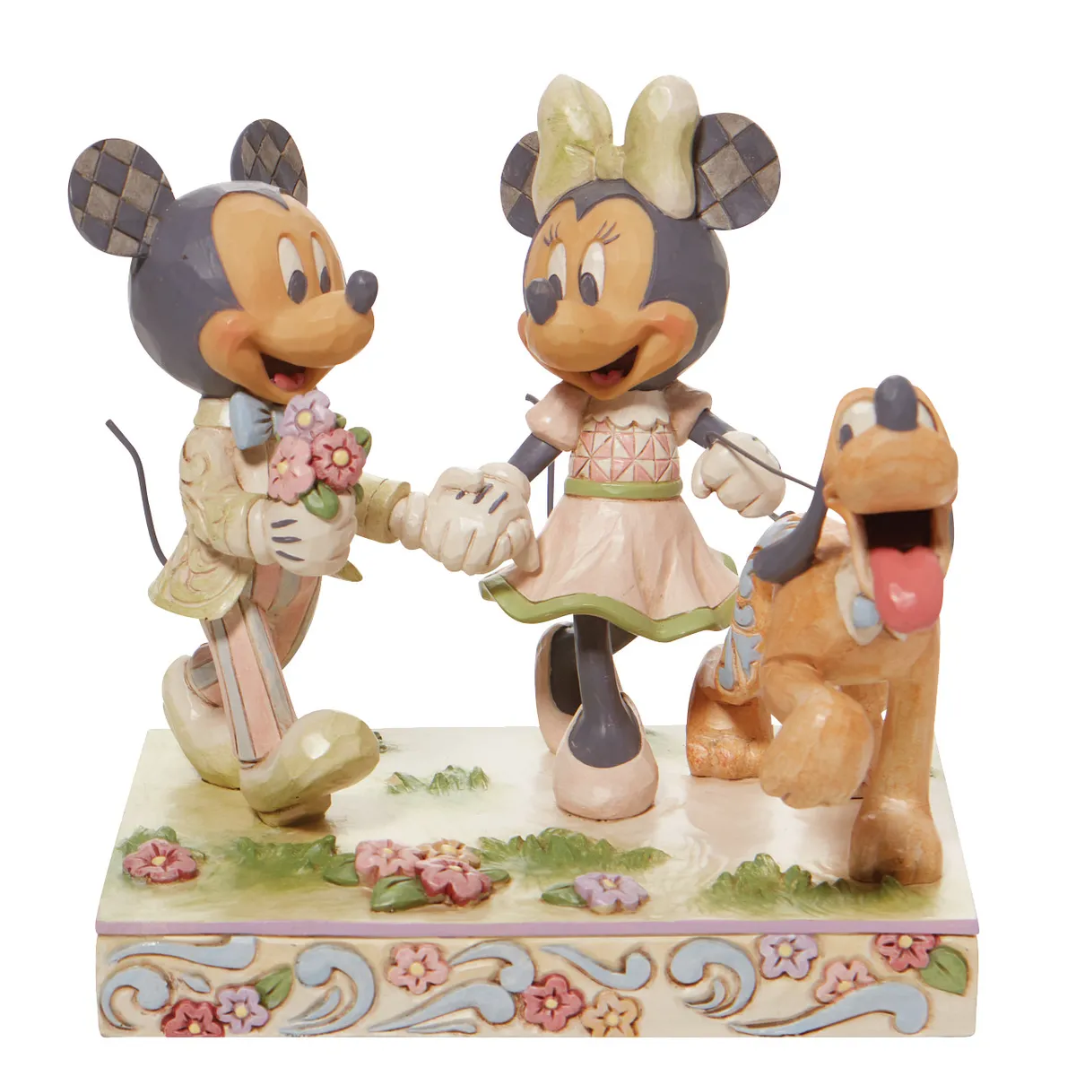 Disney Traditions Jim Shore Statue Spring Mickey, Minnie & Pluto