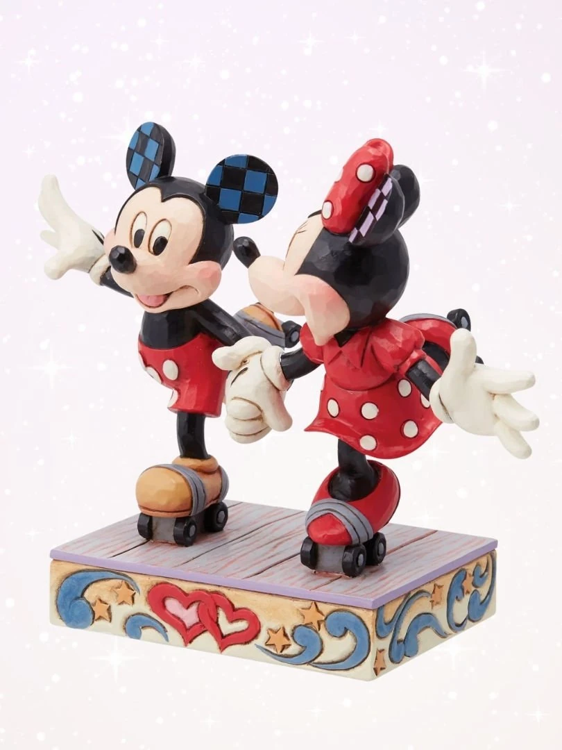 Disney Traditions - Mickey and Minnie Mouse Rollar Skating Heykel
