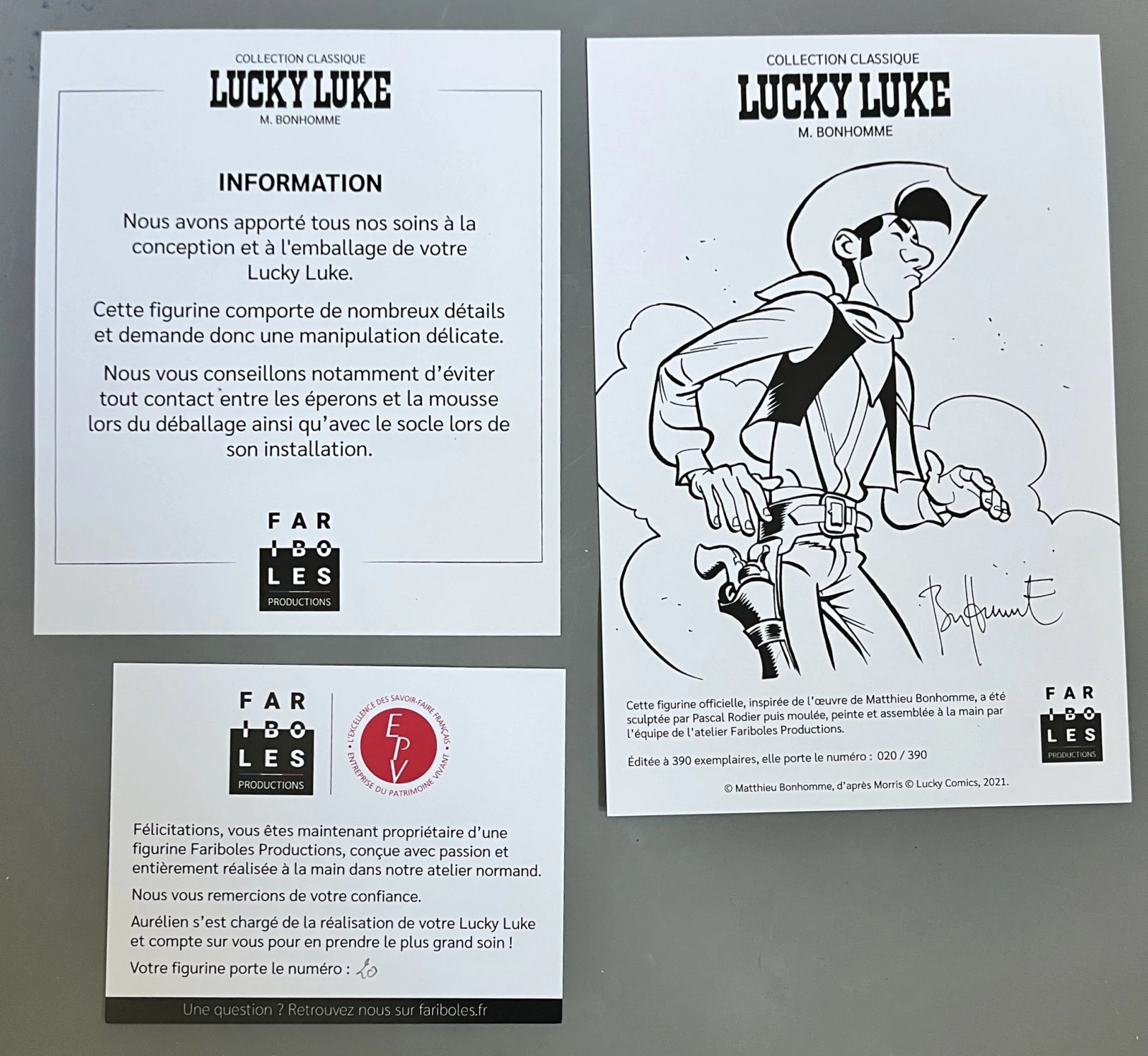 Mathieu Bonhomme Figurine Lucky Luke