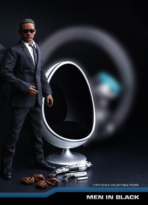 Black Toys 1/6 Men In Black Agent J & K Figure Set with Bike