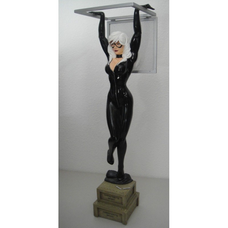 COMIQUETTE BLACK CAT POLYSTONE STATUE BY SIDESHOW COLLECTIBLES VERSION EXCLUSIVE