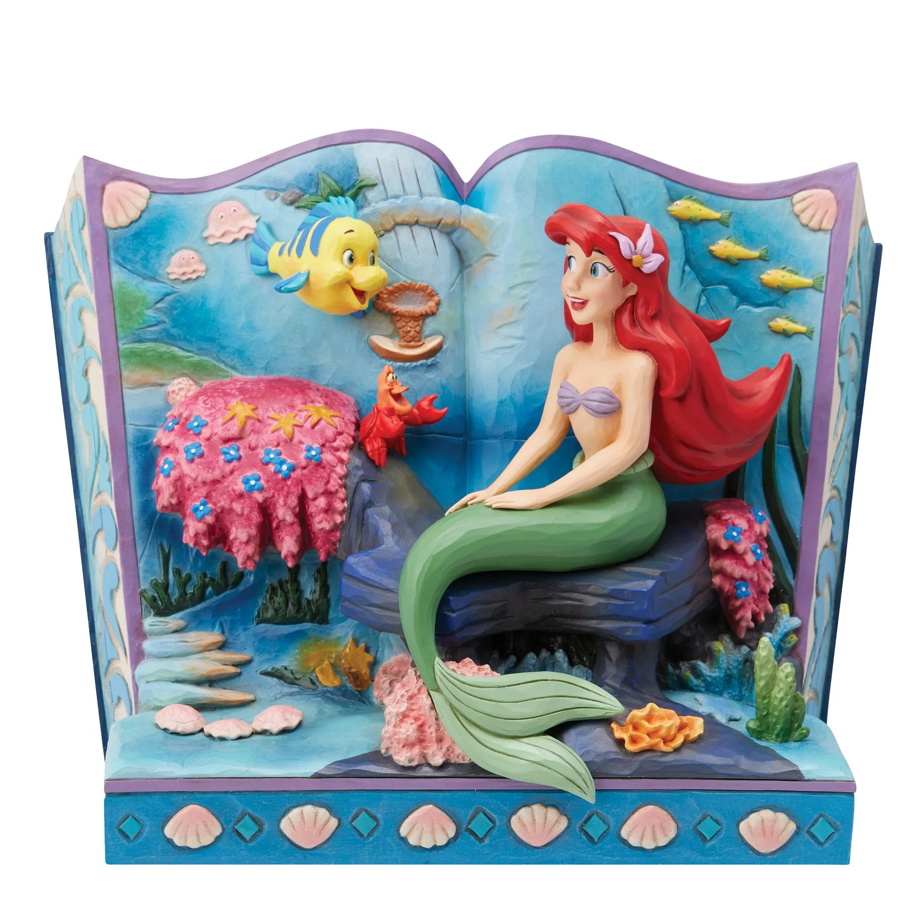 Disney Enesco Traditions Jim Shore Figur: 601432 A Mermaid`s Tale Storybook Ariel