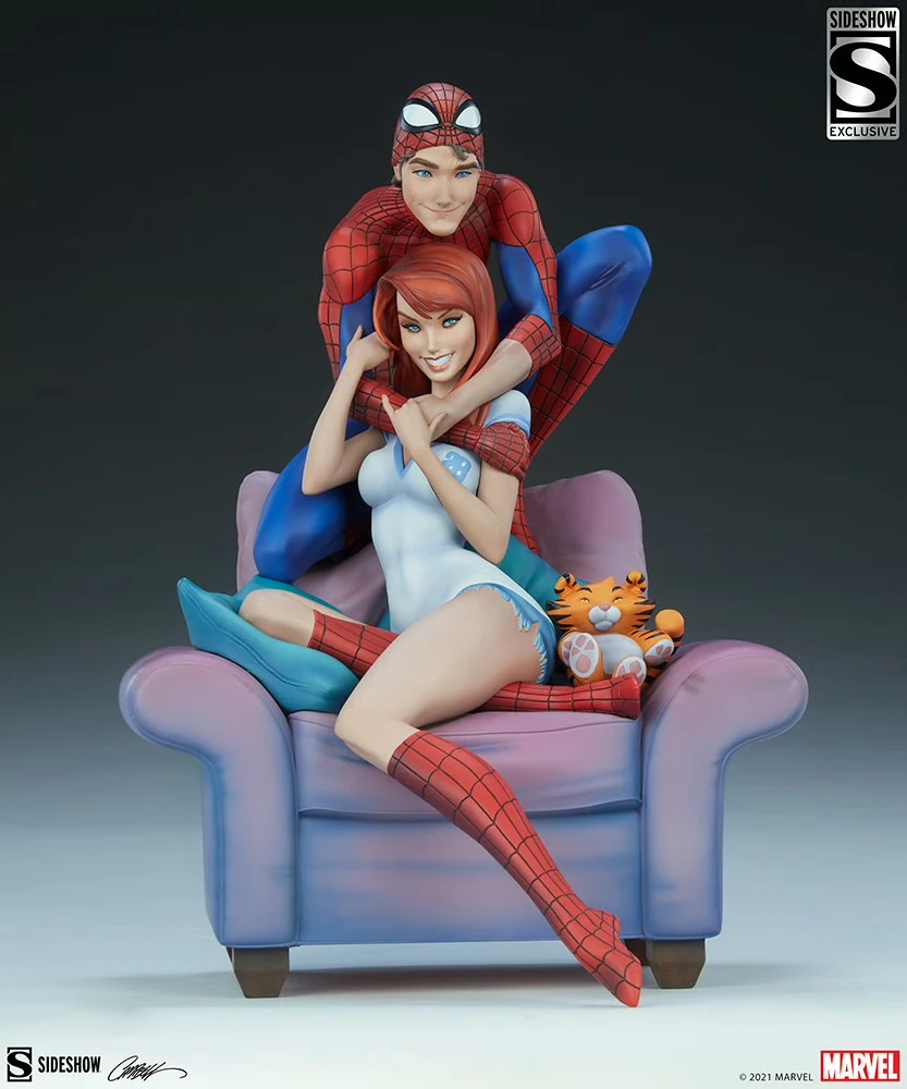 SPIDER-MAN AND MARY JANE Maquette by Sideshow Collectibles