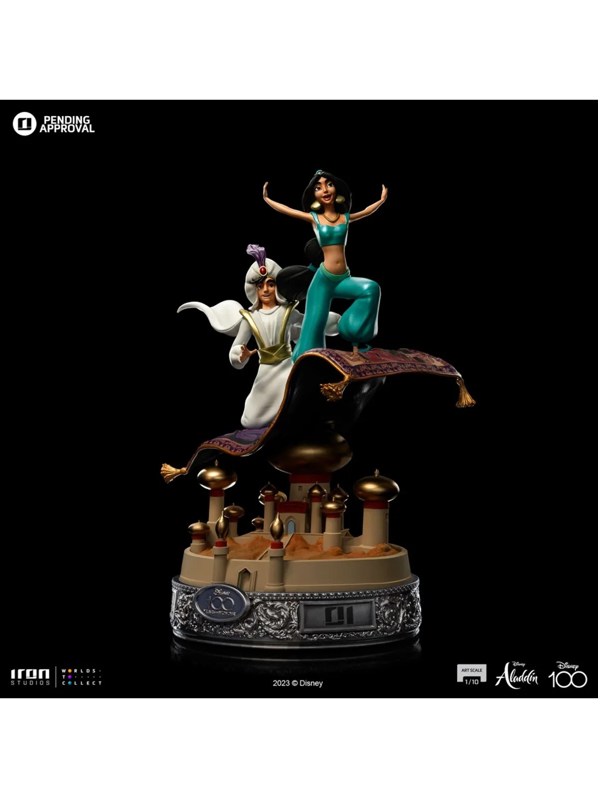 Statue Aladdin and Jasmine 100 Years Ver - Disney 100TH - Aladdin - Art Scale 1/10 - Iron Studios