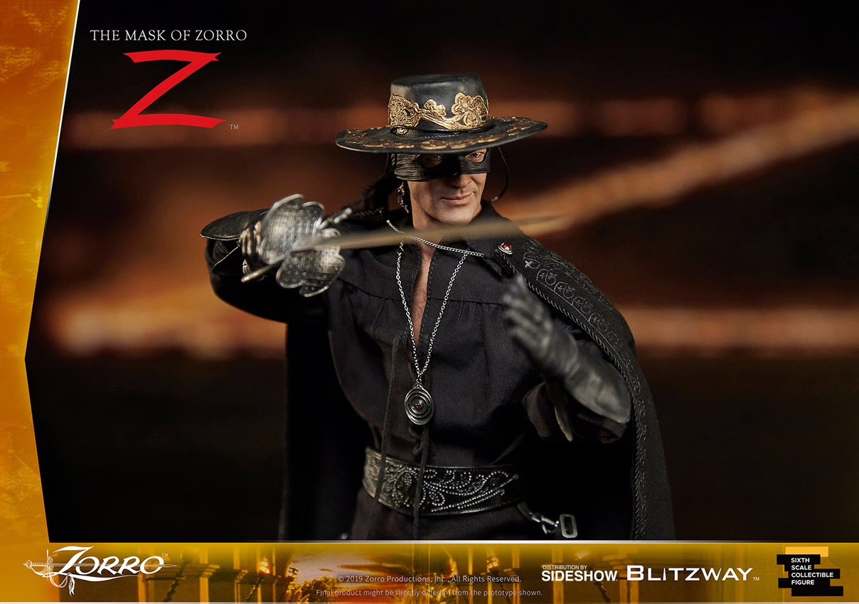 ZORRO Sixth Scale Figure by Blitzway + 1/6 Scale Horse