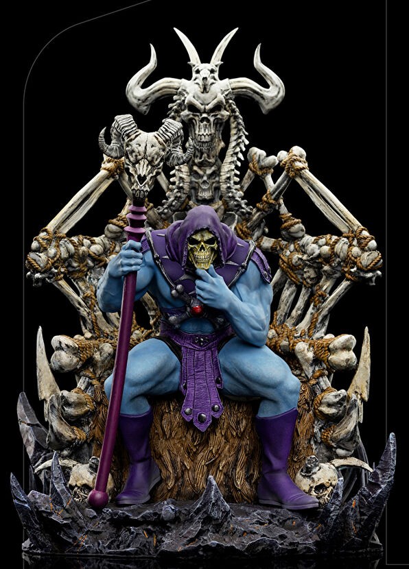 Masters of the Universe Skeletor on Throne Deluxe Limited Edition Heykel