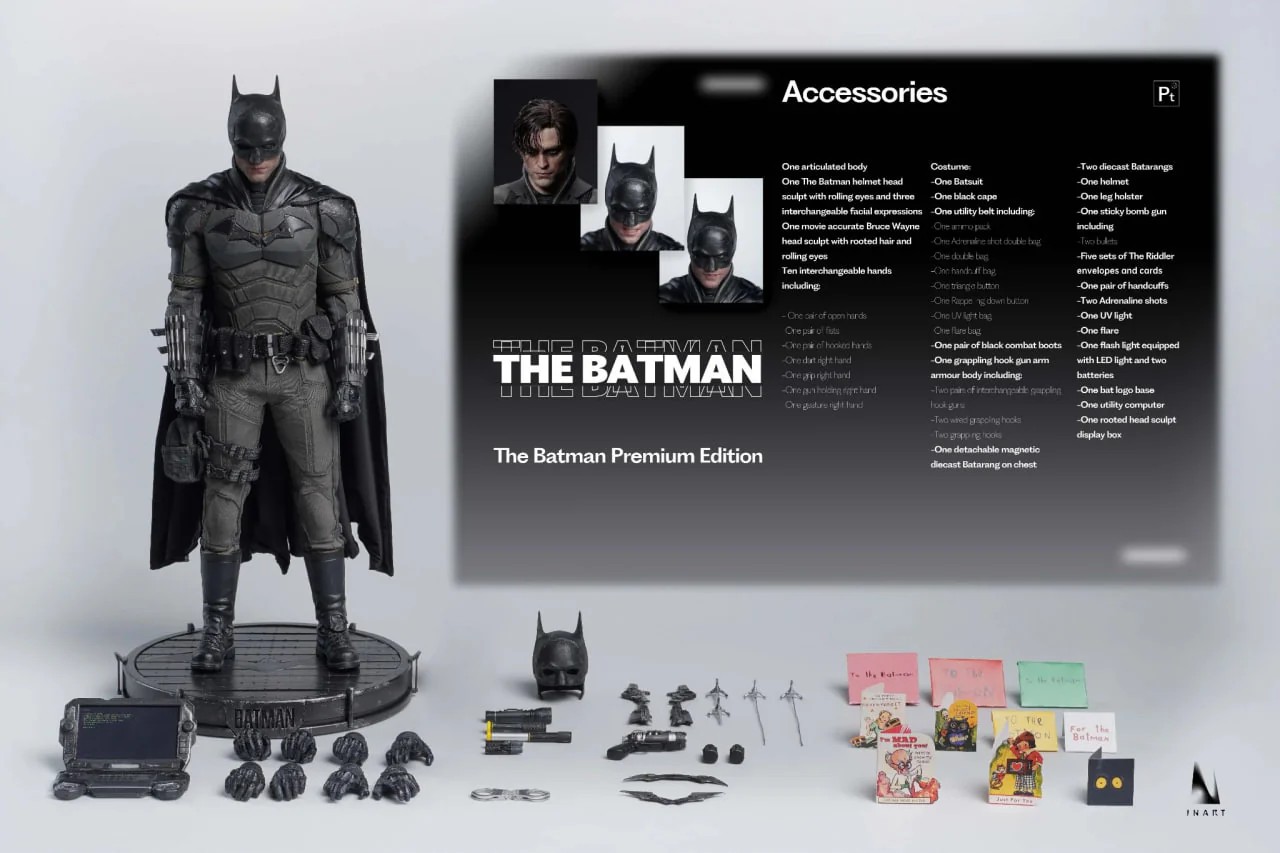 INART The Batman 1:6 Scale Collectible Figure (Premium Edition) (Rooted Hair)