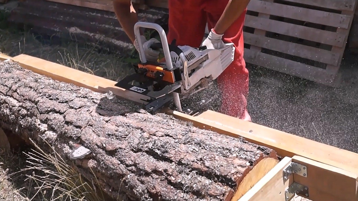 Portatif Hızar Kızağı Tomruk Kereste Biçme Aparatı