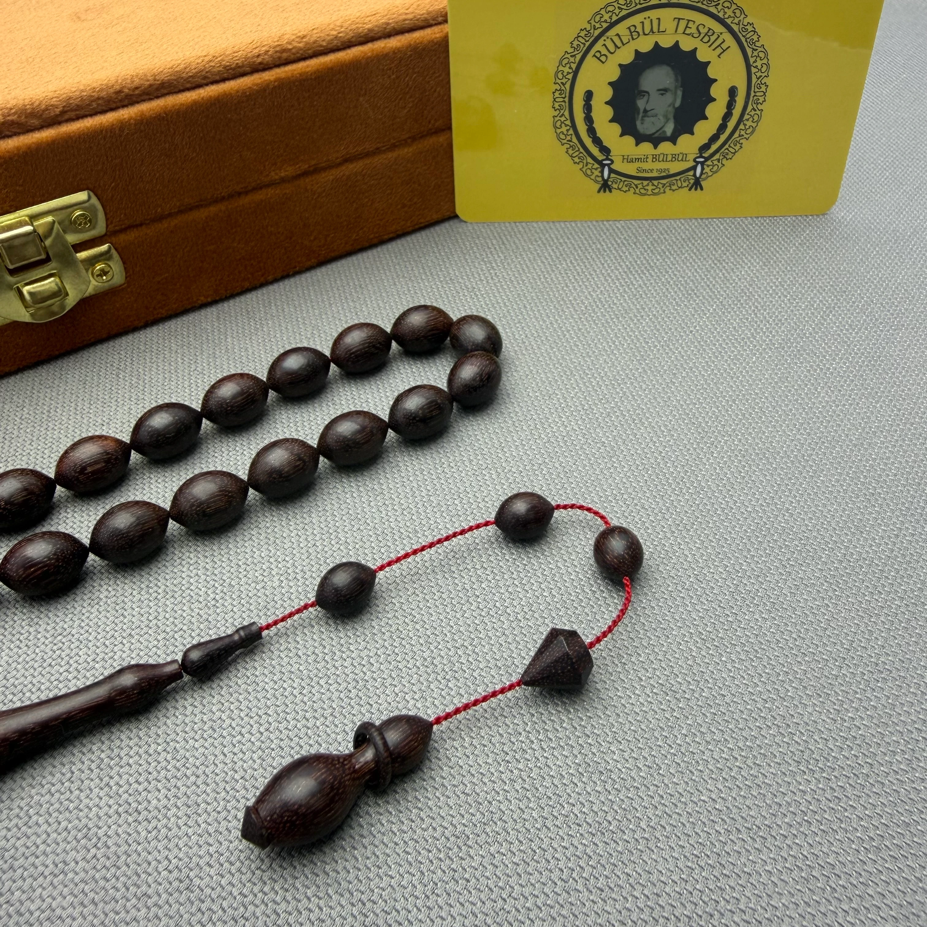 Cem BÜLBÜL Usta Özel İşçilikli Pırlanta İmzalı Demirhindi Ağacı Tespih