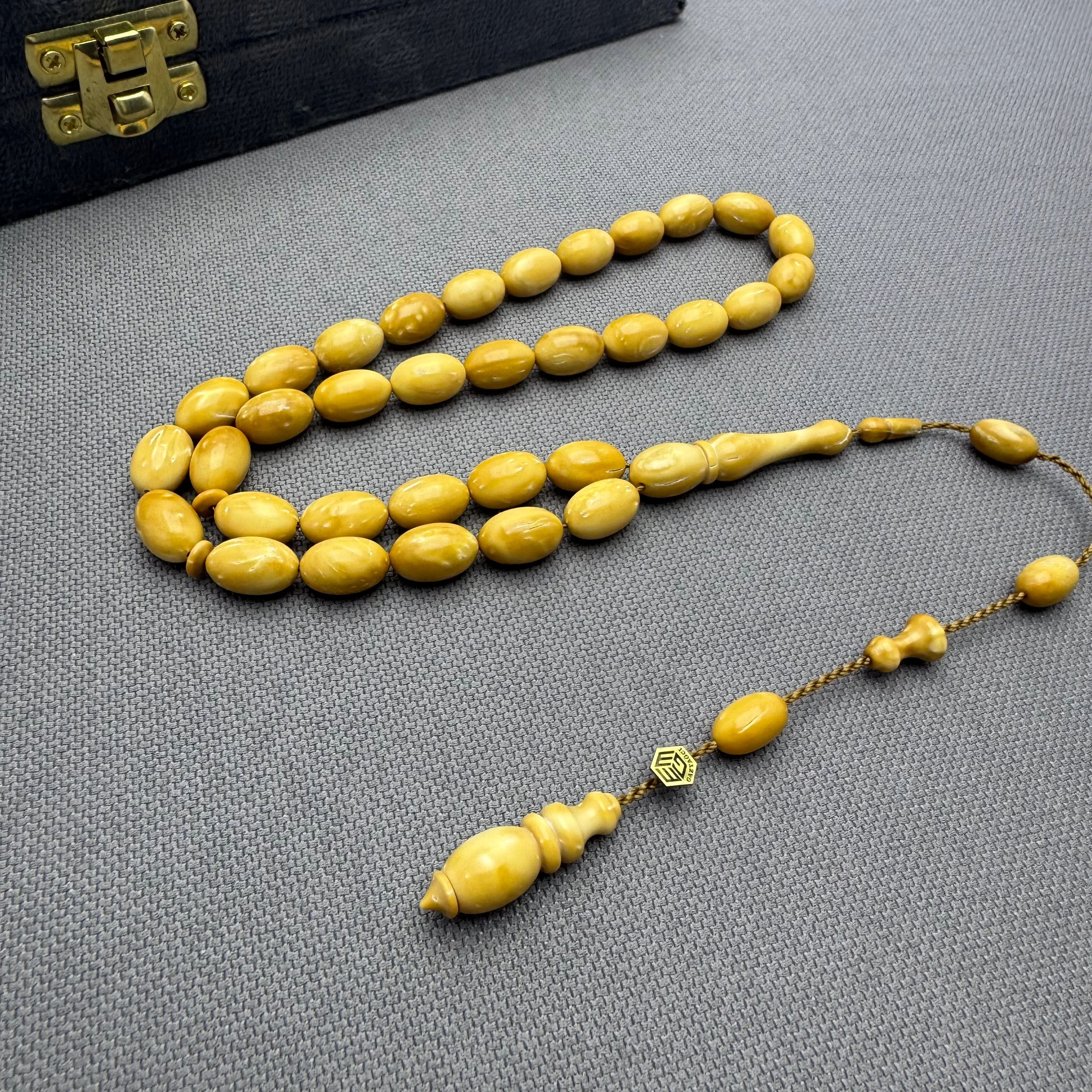 MUHAMMET GAZYAĞCI Usta İşçilikli Beyzi Kesim Saray Kukası Tespih