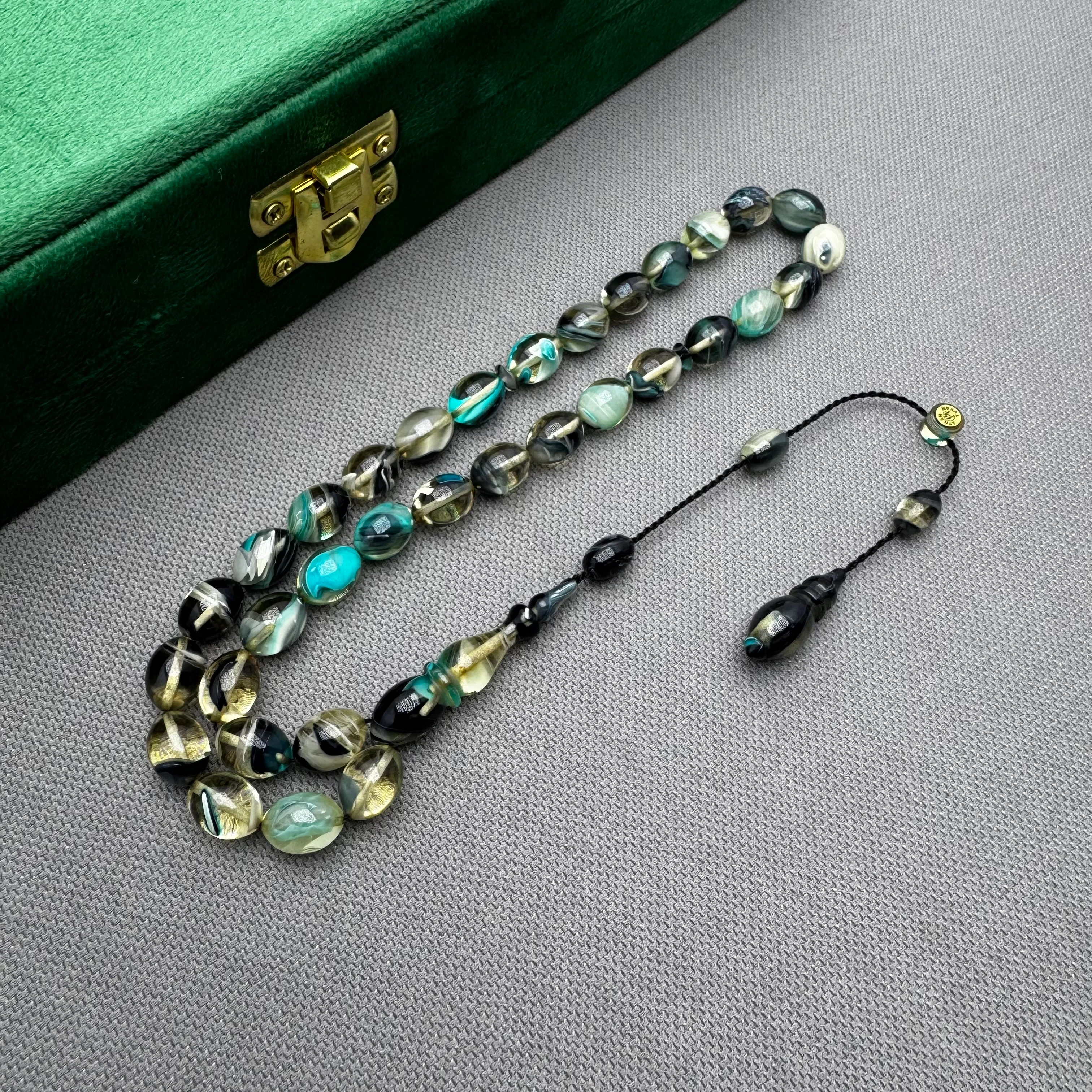 Ayhan TURAN Usta İşçilikli Özel Döküm Renk Süzmesi Sıkma Kehribar Tespih