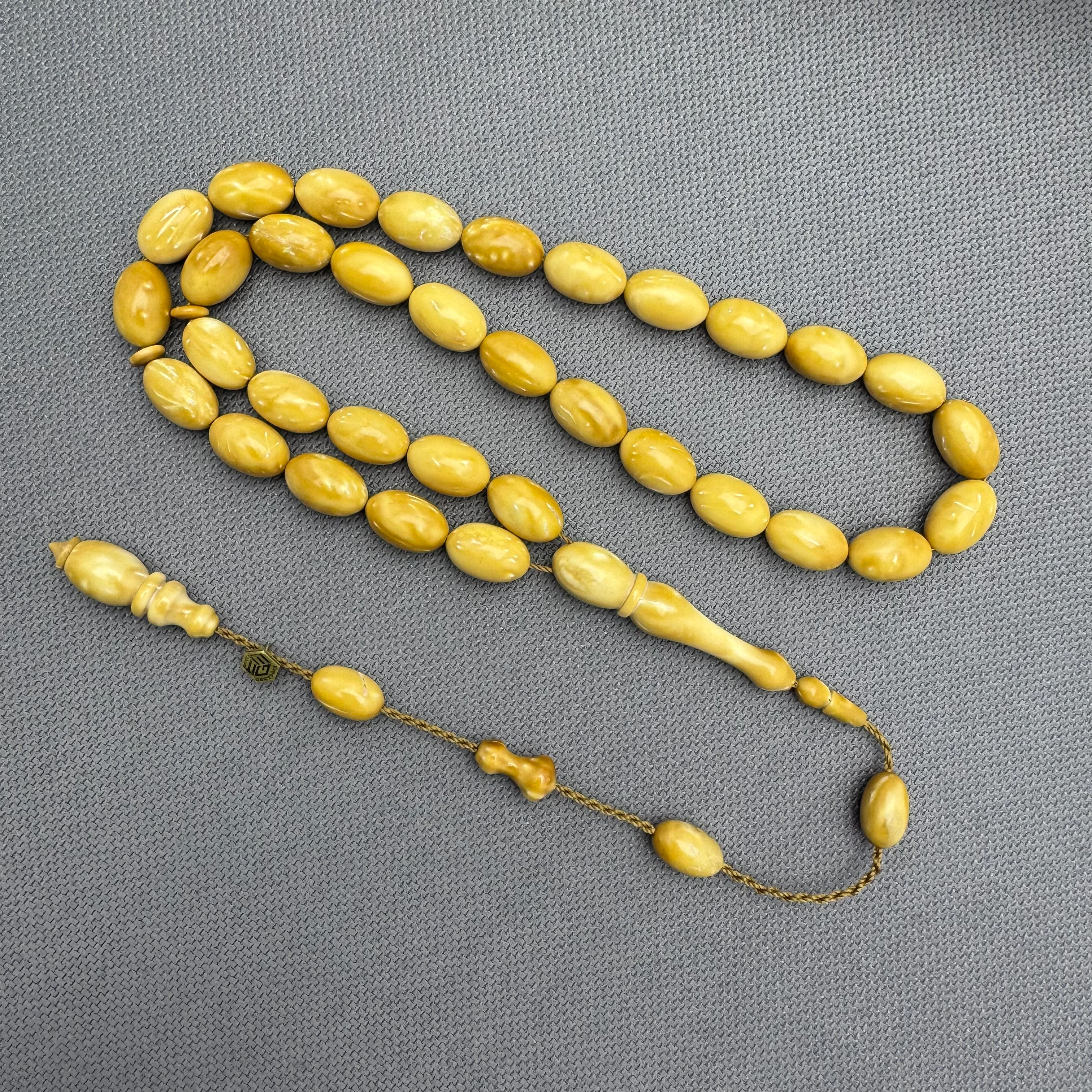 MUHAMMET GAZYAĞCI Usta İşçilikli Beyzi Kesim Saray Kukası Tespih