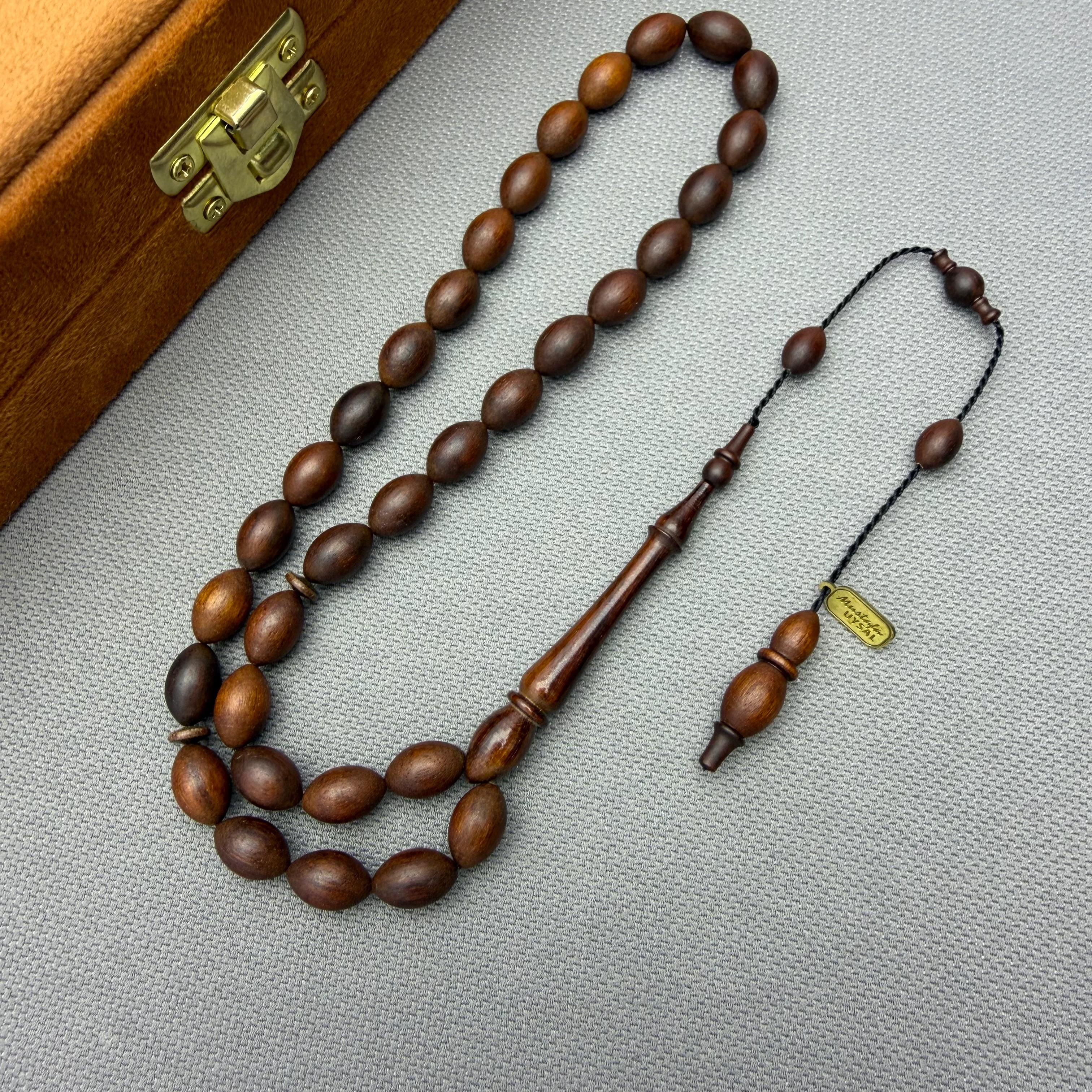 Mustafa UYSAL Usta Birinci Sınıf İşçilik Orjinal Yılan Ağacı Tespih