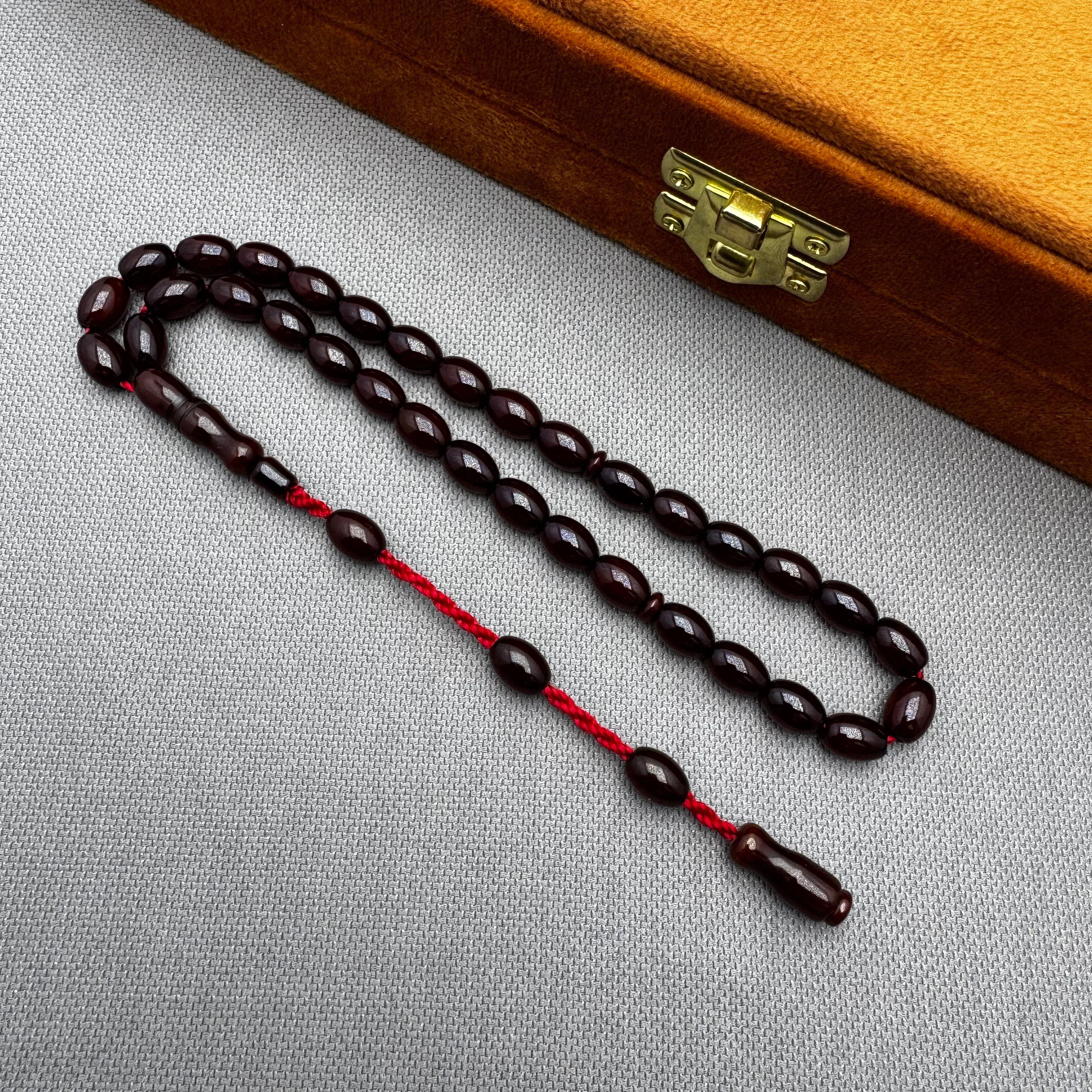 Buğulu Hamur Özel Döküm Vişne Kahve Alman Çubuk Malzeme Sıkma Kehribar Tespih