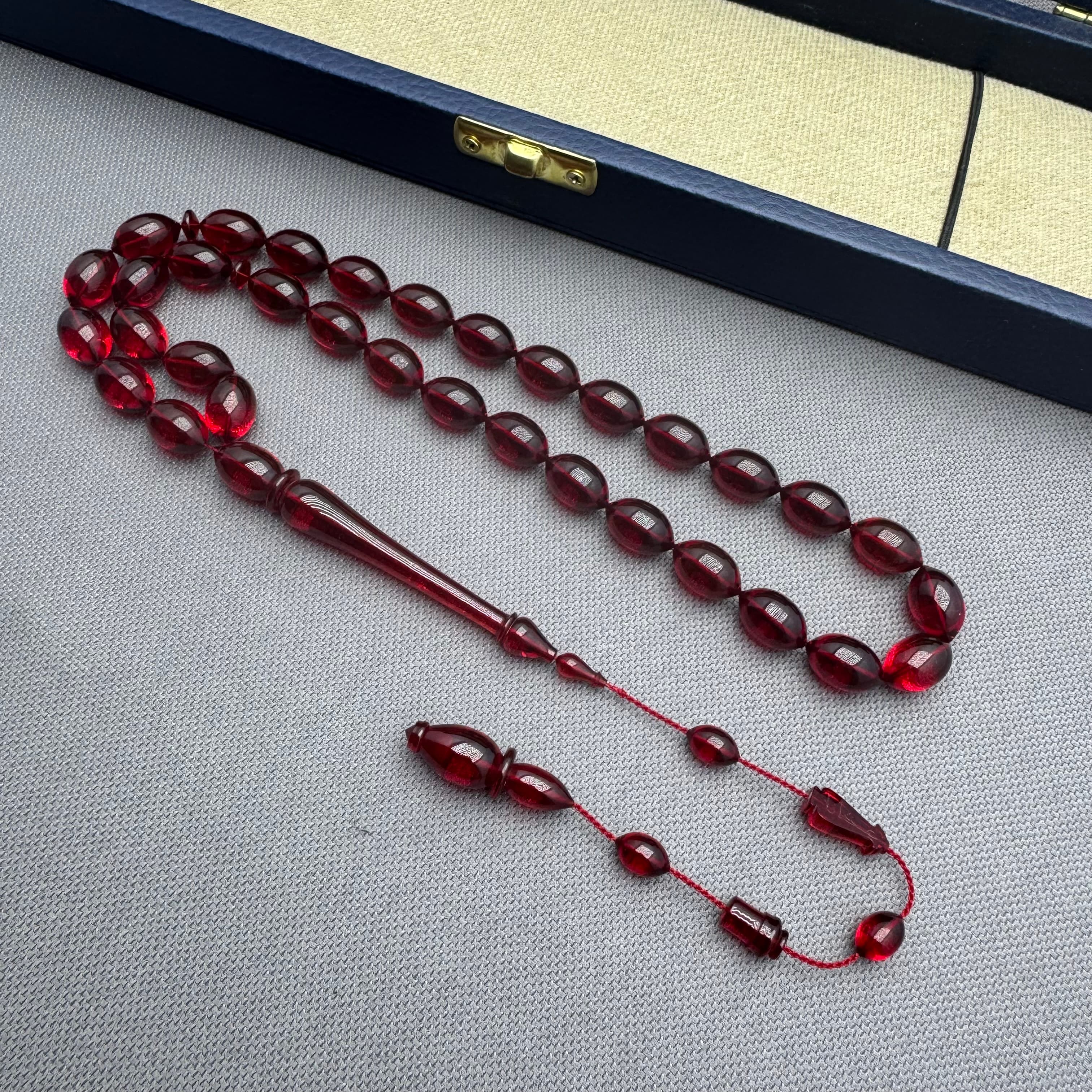 CETE Ufuk SAĞLAM Eski Alman Katalin Sülün İmame 9X14mm Beyzi Kesim Tespih