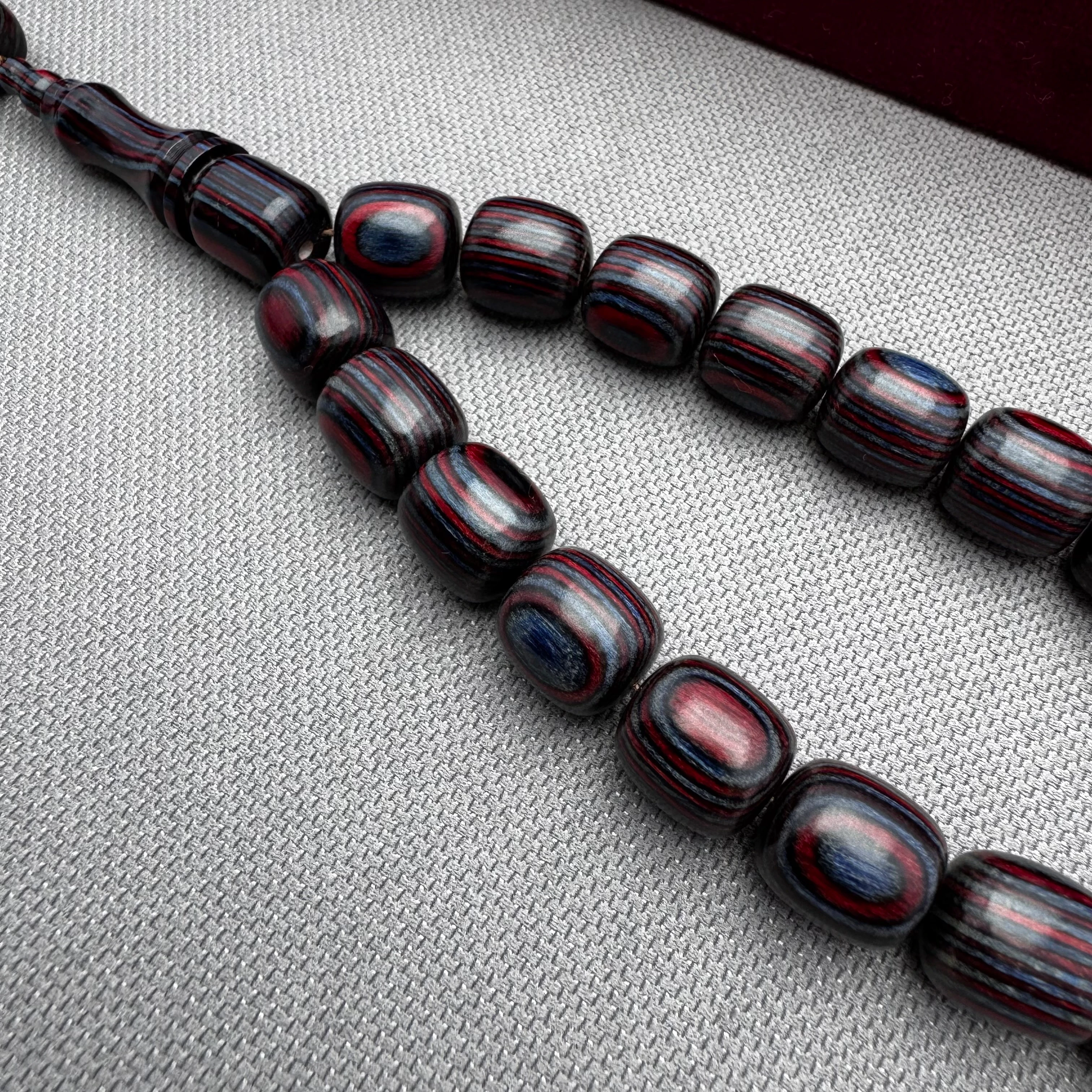 Salih ŞİRİN Usta İşçilikli Bordo Füme Harika Çekim Sesine Sahip Kafur Ağacı Efe Maskot Tespih