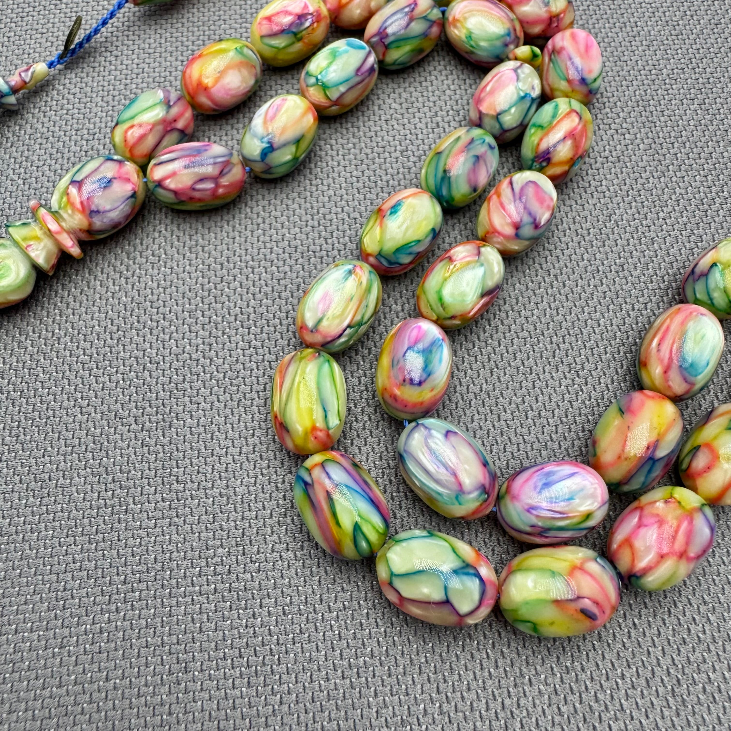 Dalgıç Usta Usta İşçilikli Özel Seri Multi Color Fransız Galalith ( Galanit ) Tespih