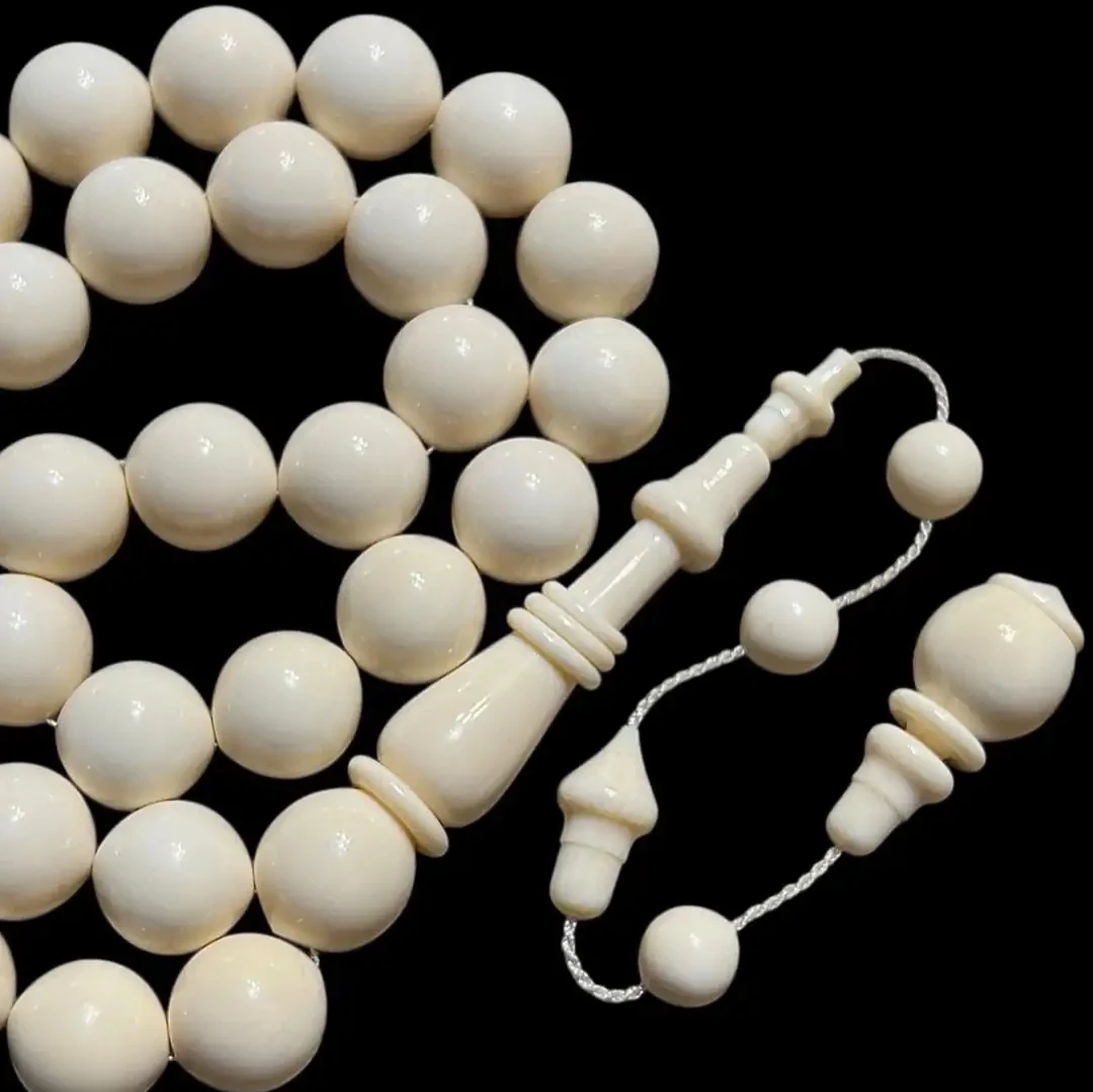 Osman KİRAZ Usta İşçilikli ivory Fildişi Özel Tasarım Tespih