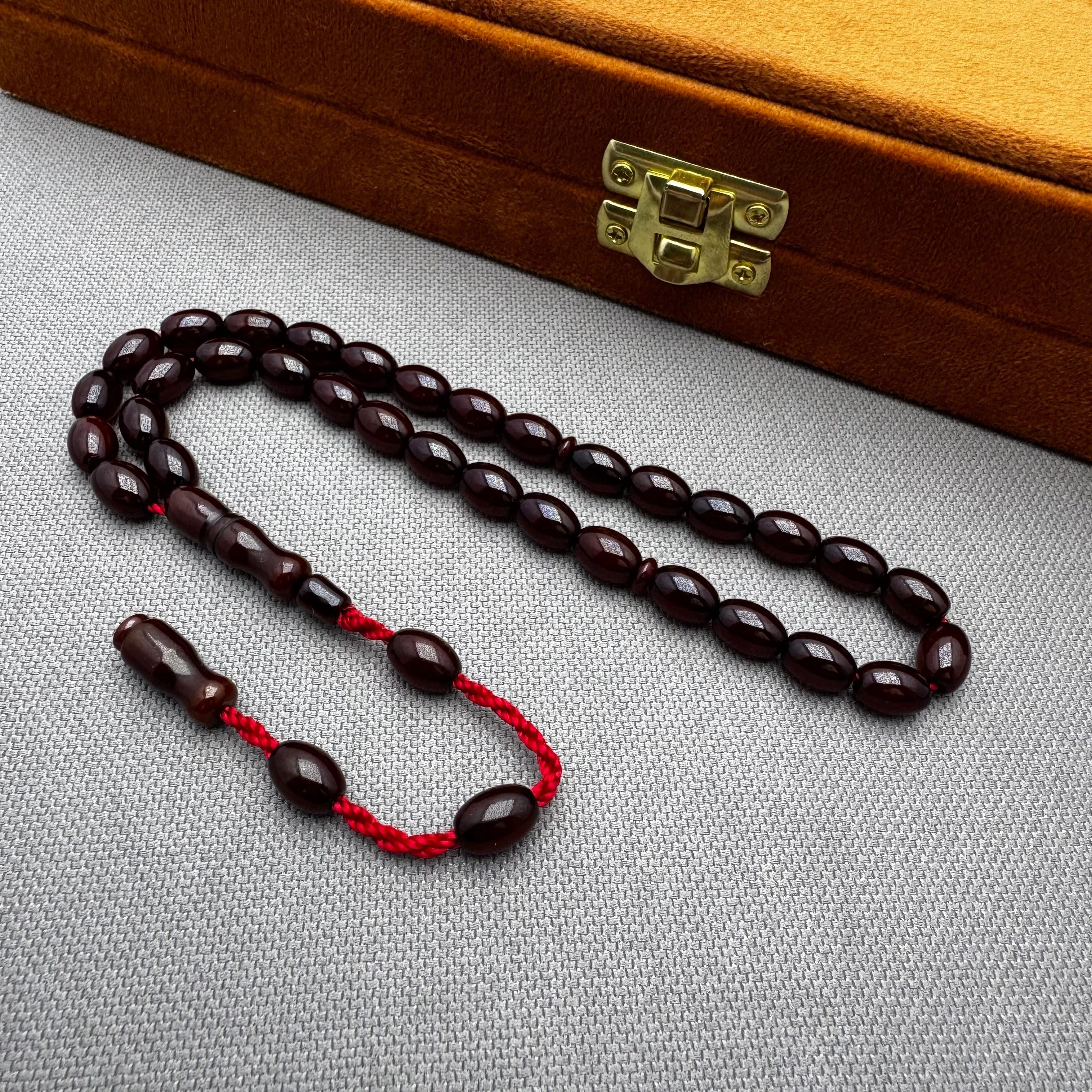 Buğulu Hamur Özel Döküm Vişne Kahve Alman Çubuk Malzeme Sıkma Kehribar Tespih