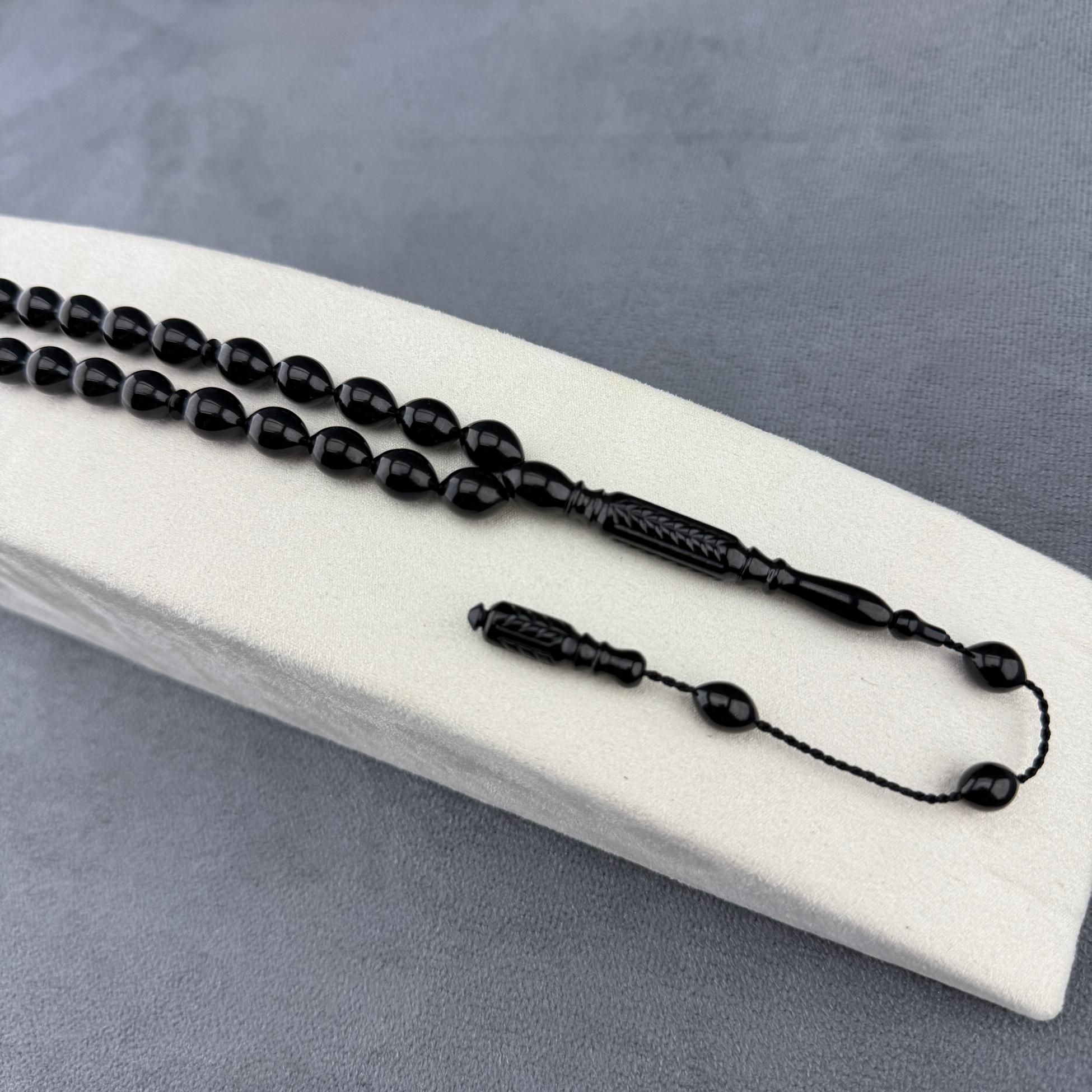 Usta İşçilikli Özel Nakkaş İmame Orjinal Erzurum Has Oltu Taşı Tespih