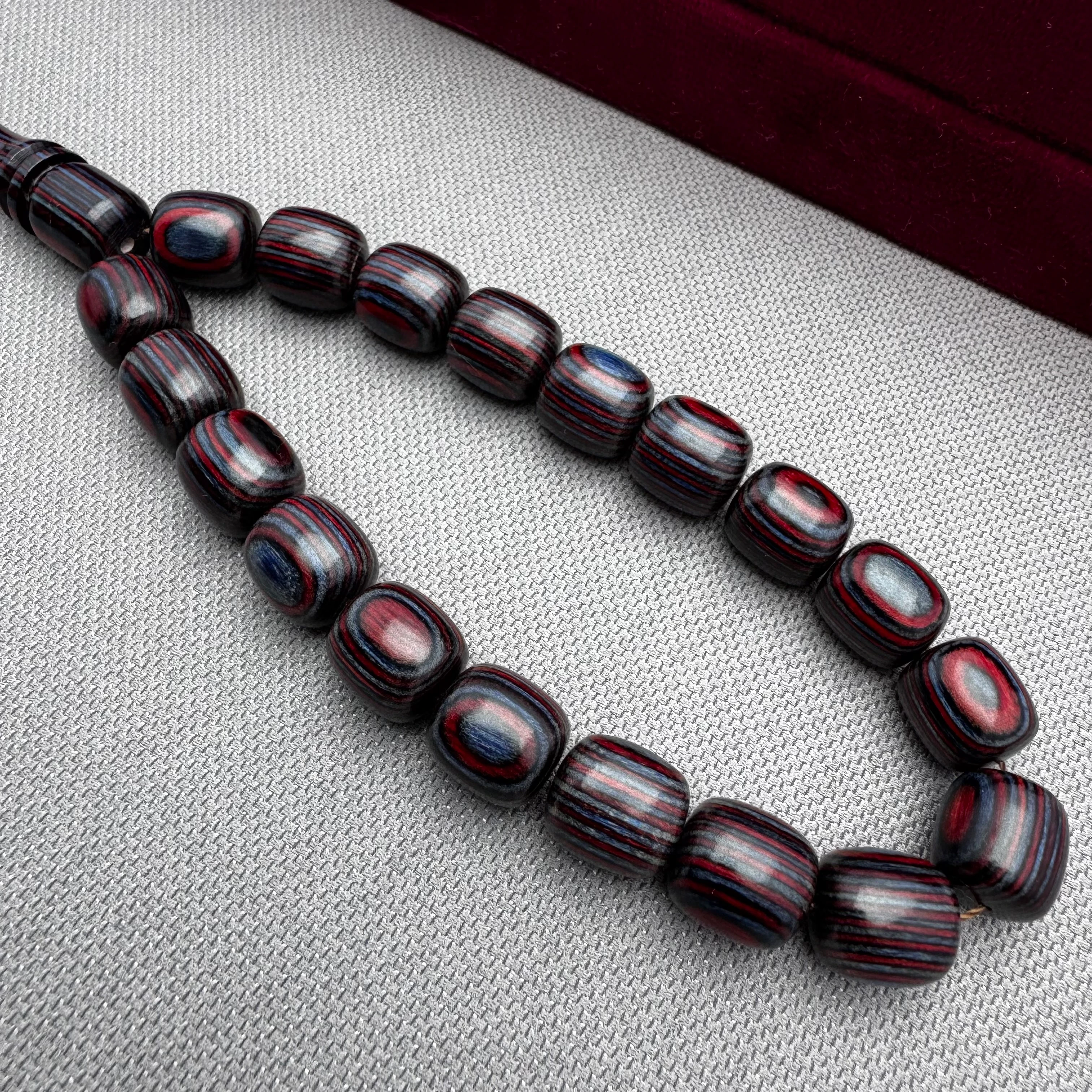 Salih ŞİRİN Usta İşçilikli Bordo Füme Harika Çekim Sesine Sahip Kafur Ağacı Efe Maskot Tespih