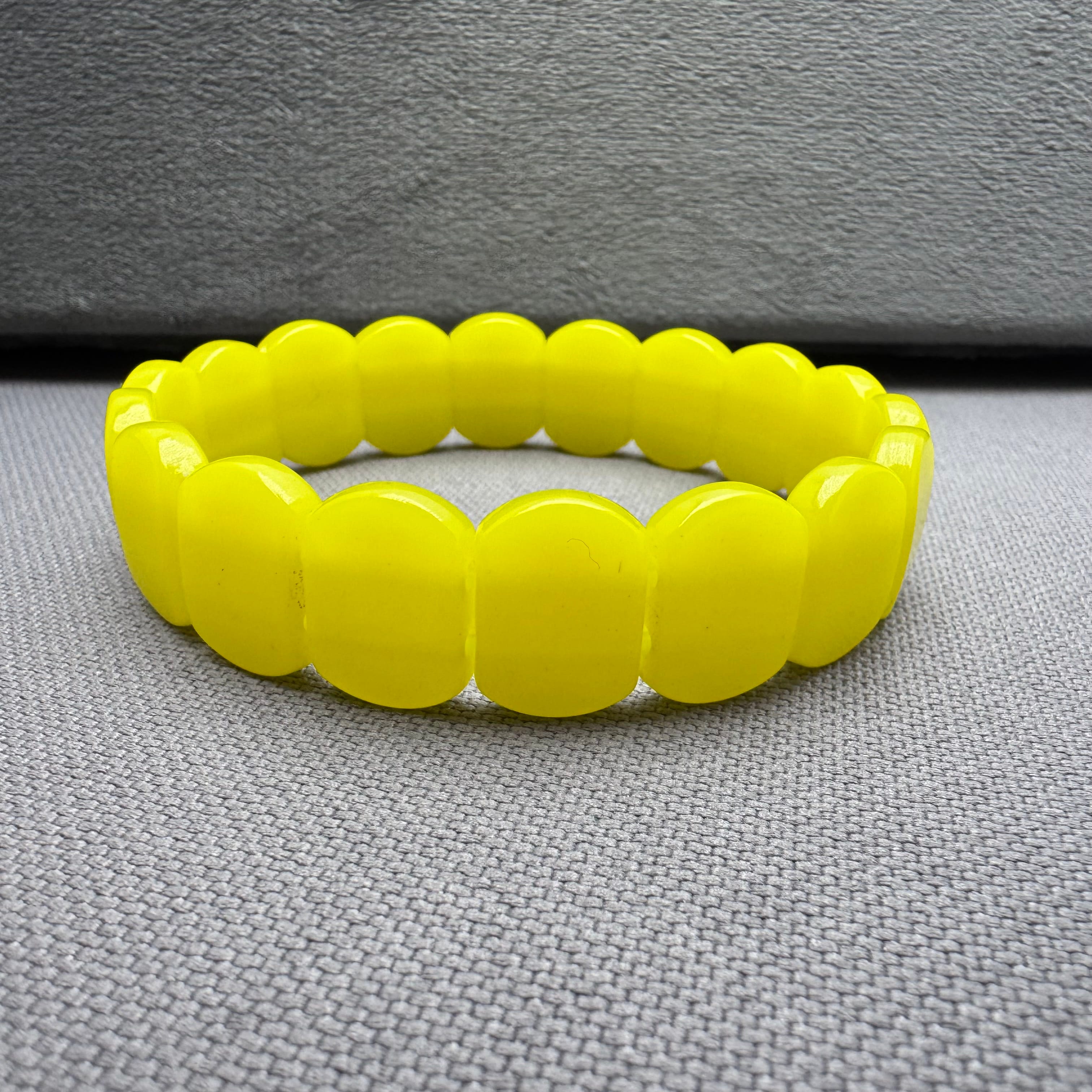 Yetişkin Sıkma Kehribar Limon Sarısı Unisex Yetişkin Kehribar Bileklik