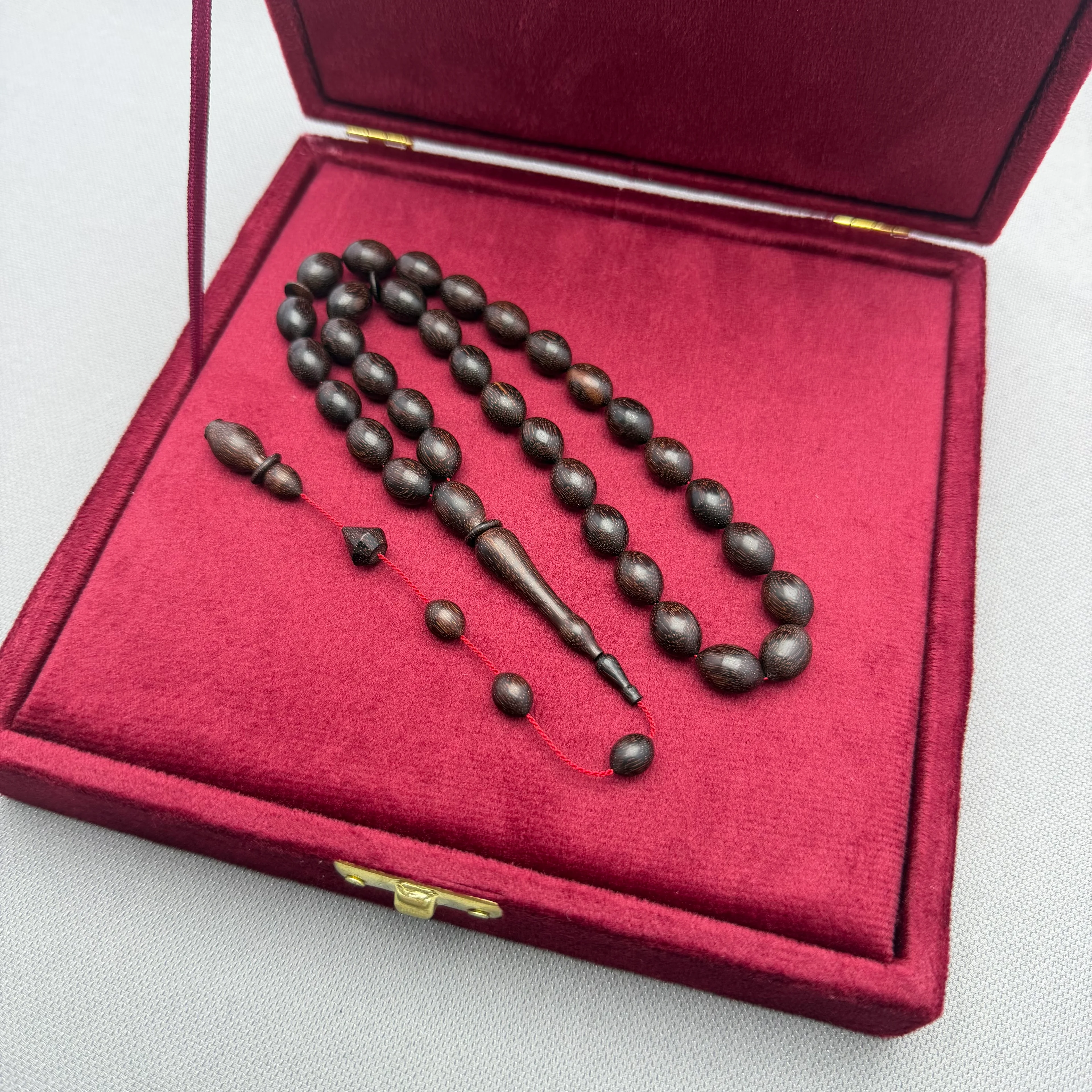 Cem BÜLBÜL Usta Özel İşçilikli Pırlanta İmzalı Demirhindi Ağacı Tespih