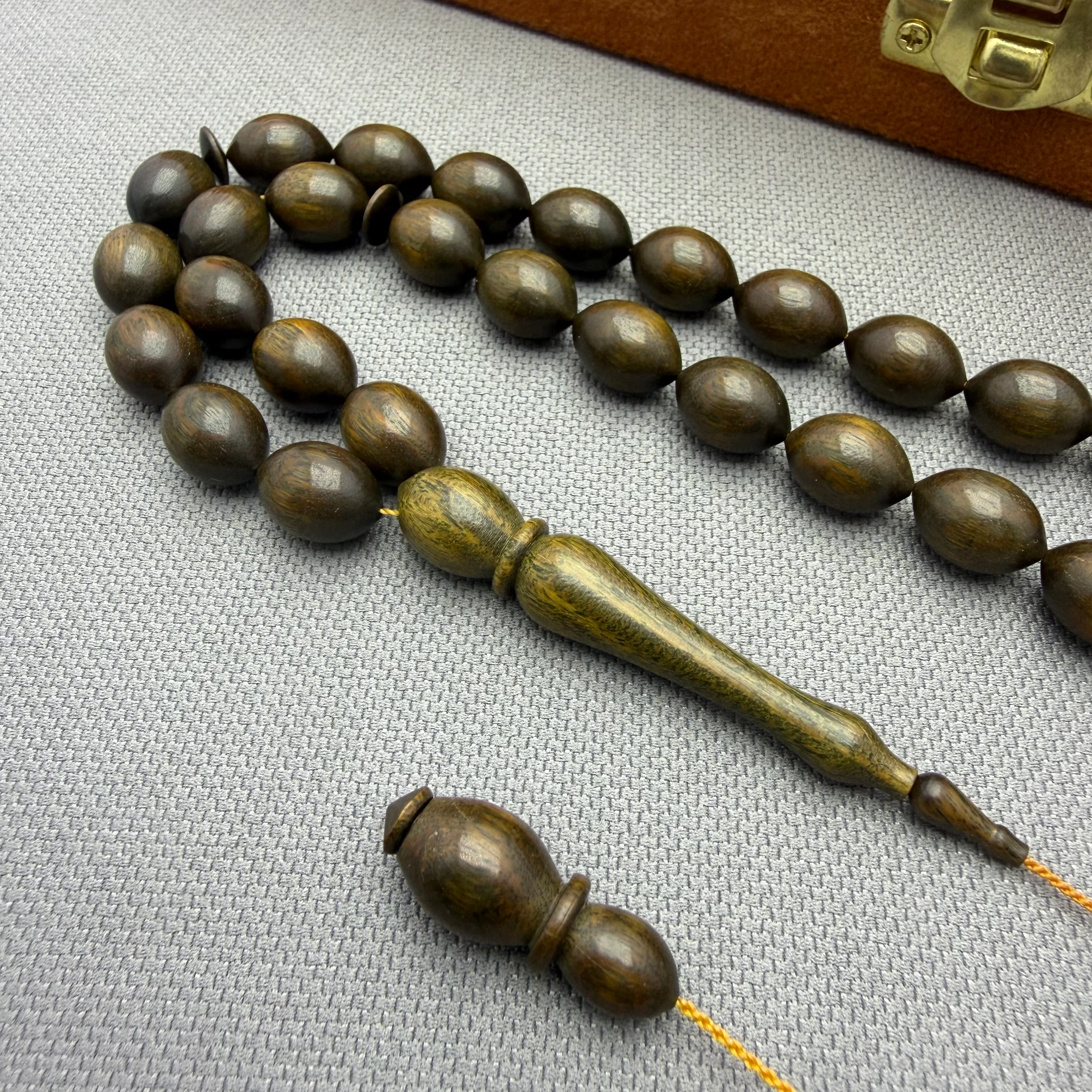 Cem BÜLBÜL Usta Özel İşçilikli Pırlanta İmzalı Pelesenk Ağacı Tespih