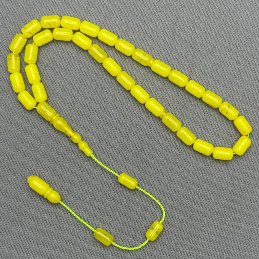 Osmanlı Sıfır Yapı Benzetme Özel Hamur Yoğun Hareli Sıkma Kehribar Tespih