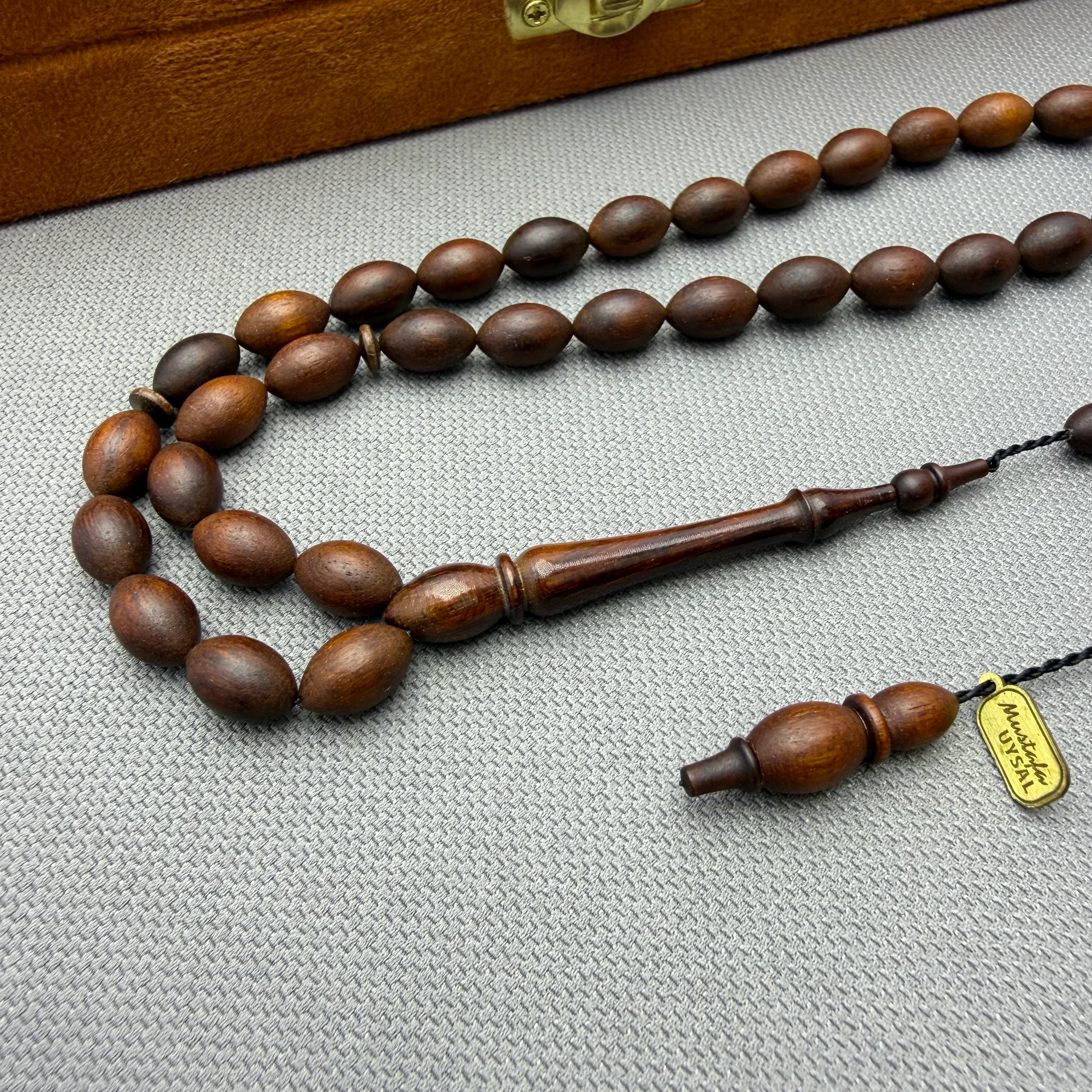 Mustafa UYSAL Usta Birinci Sınıf İşçilik Orjinal Yılan Ağacı Tespih