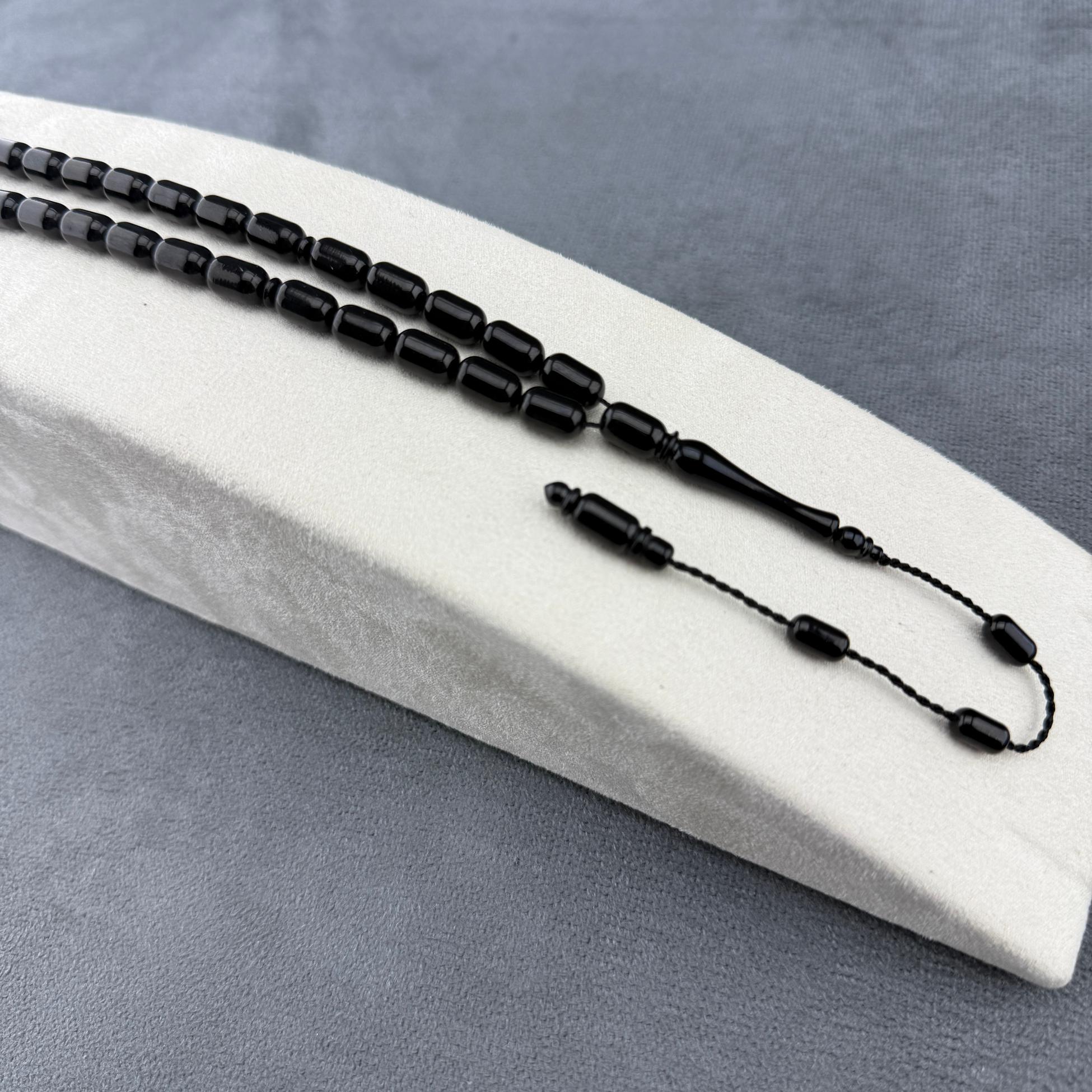 Usta İşçilikli Kapsül Kesim Has Erzurum Orjinal Oltu Taşı Tespih