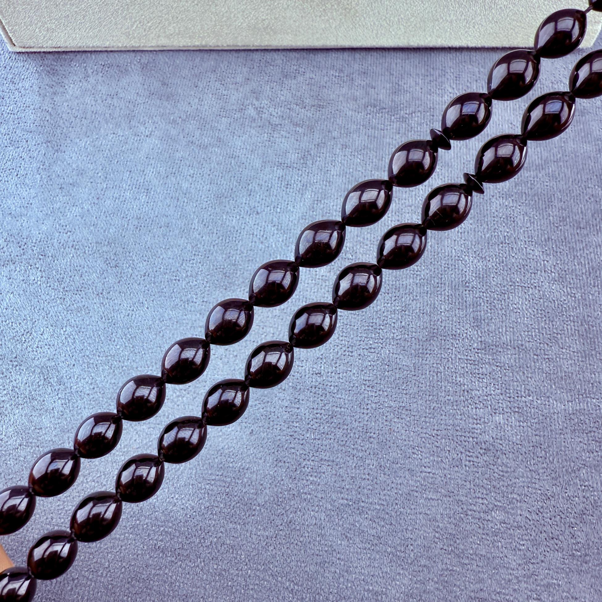 Usta İşçilikli Gümüş ve Nakkaş İmameli Has Oltu Taşı Tespih