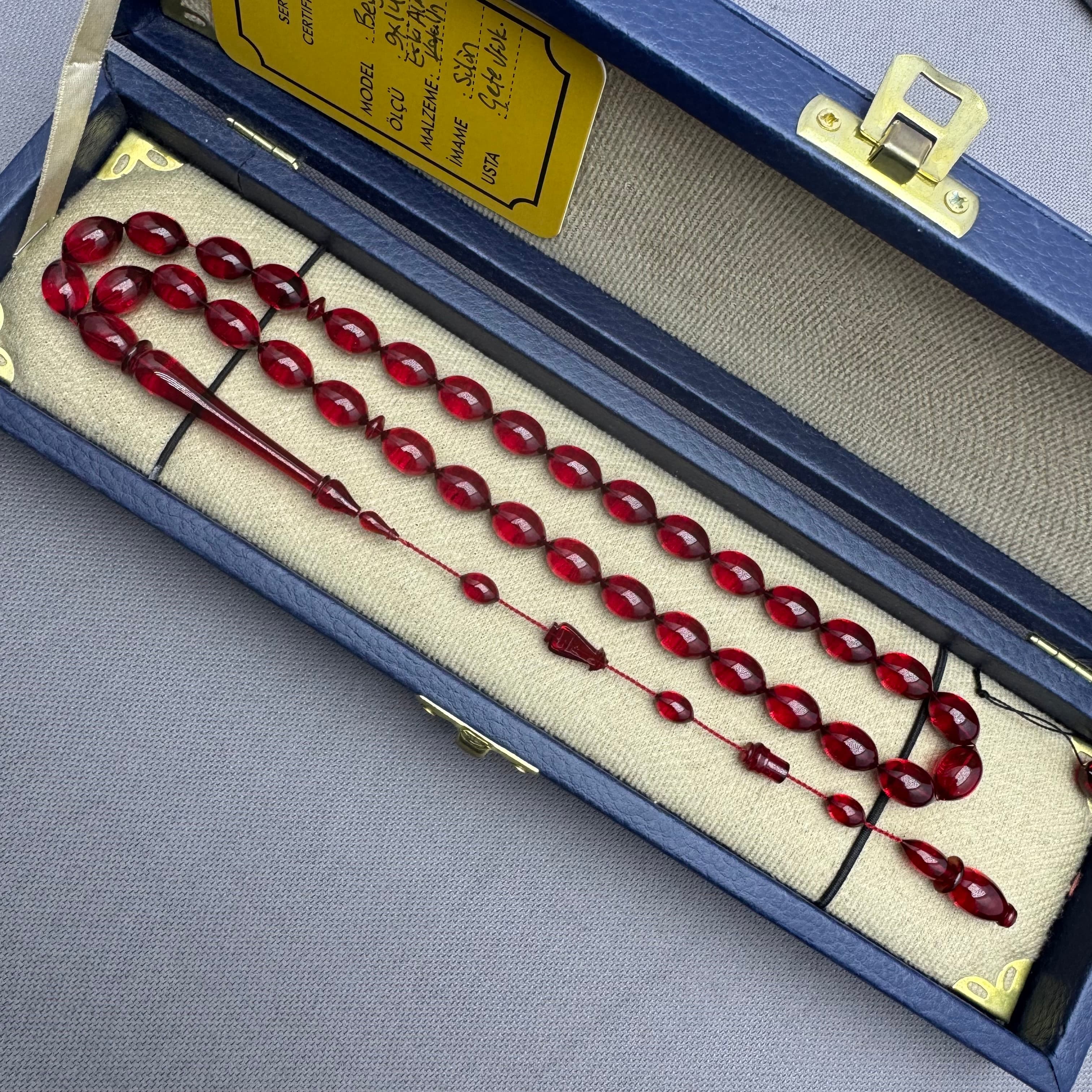 CETE Ufuk SAĞLAM Eski Alman Katalin Sülün İmame 9X14mm Beyzi Kesim Tespih