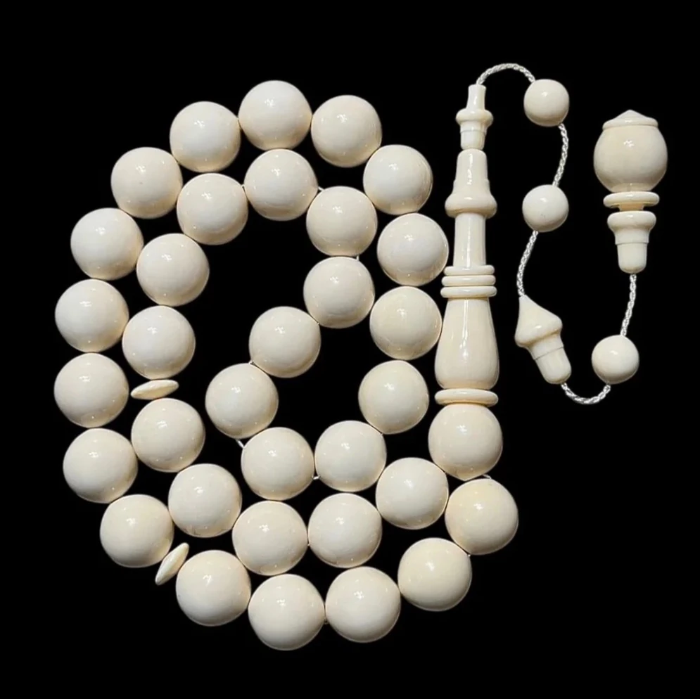 Osman KİRAZ Usta İşçilikli ivory Fildişi Özel Tasarım Tespih