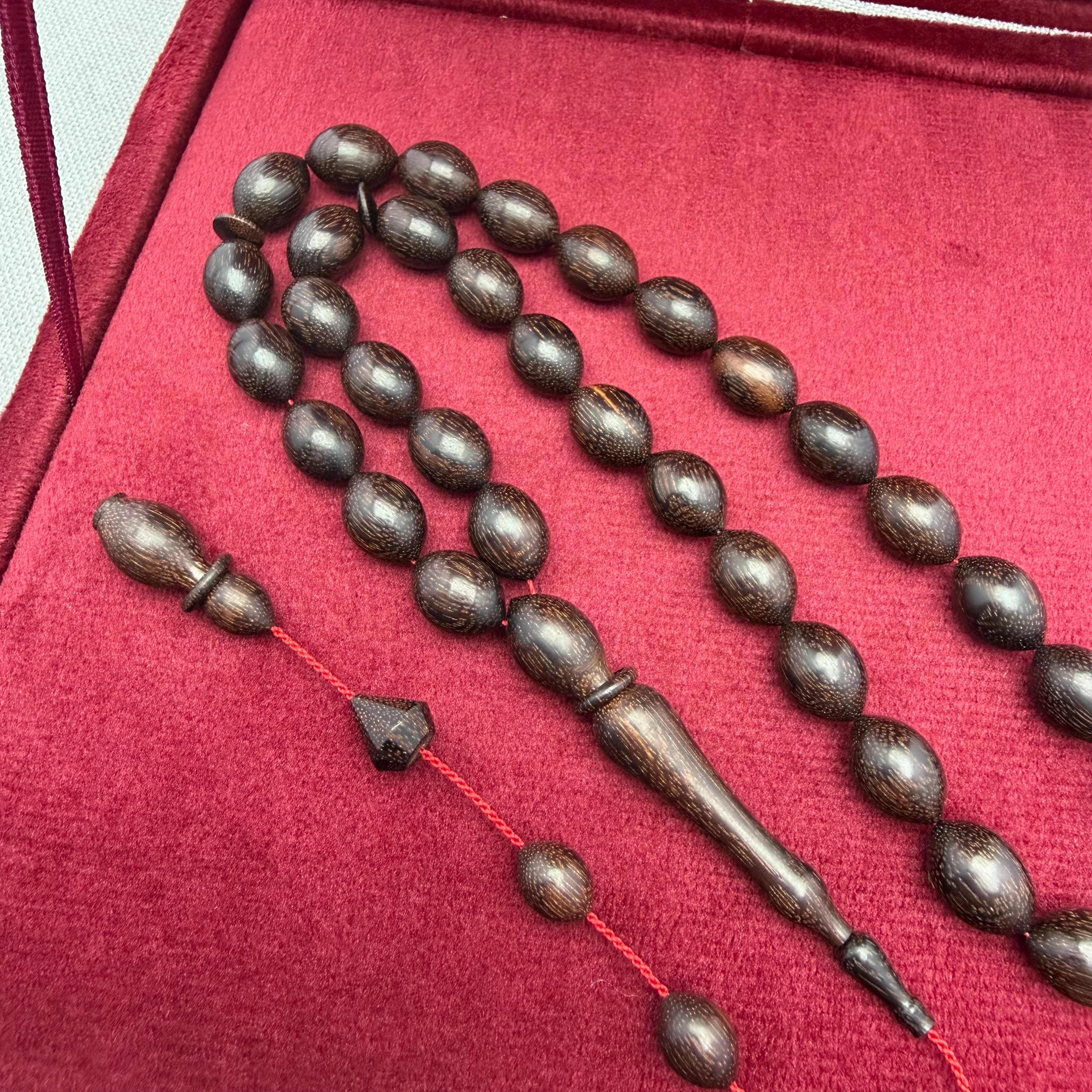 Cem BÜLBÜL Usta Özel İşçilikli Pırlanta İmzalı Demirhindi Ağacı Tespih