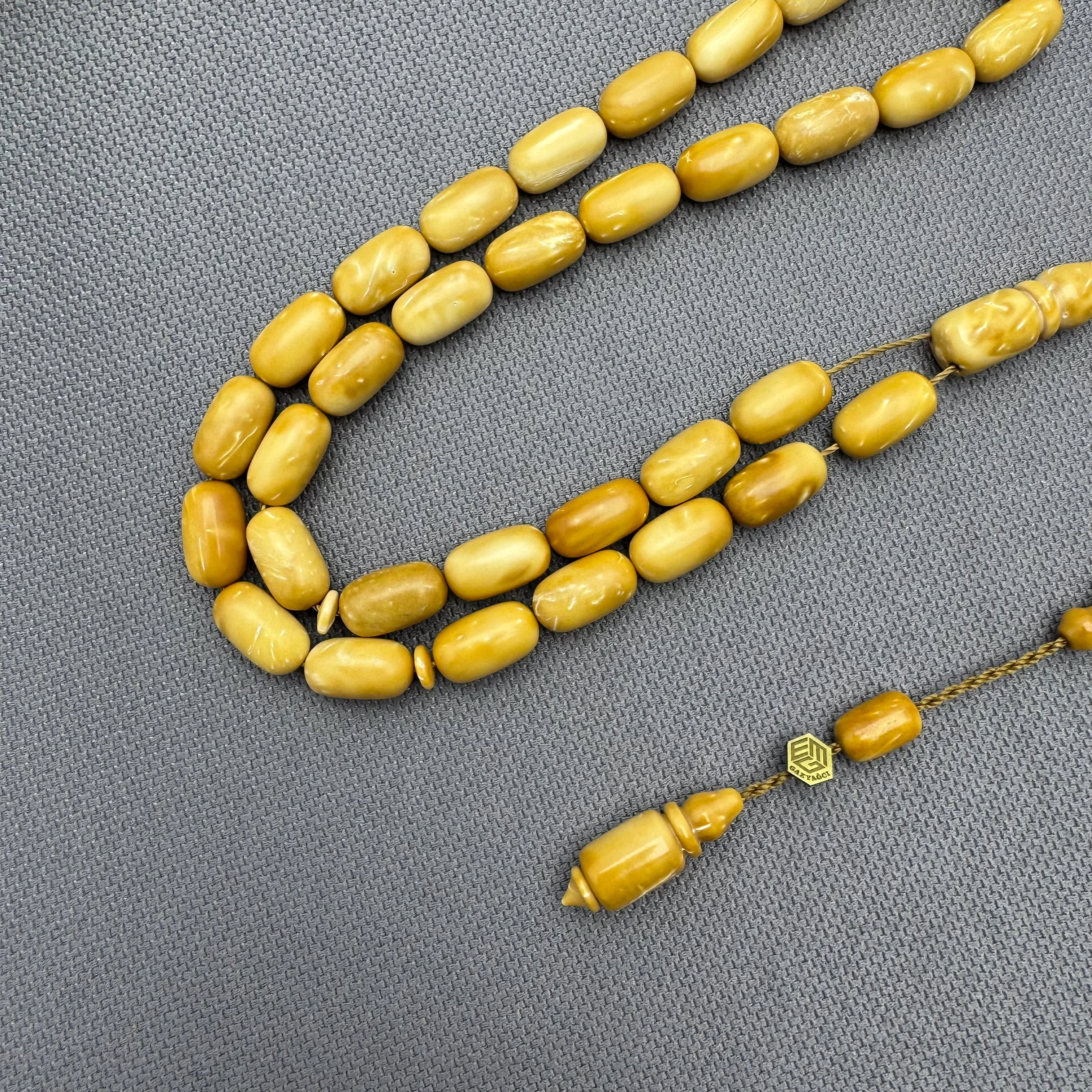 MUHAMMET GAZYAĞCI Usta İşçilikli Kapsül Kesim Saray Kukası Tespih