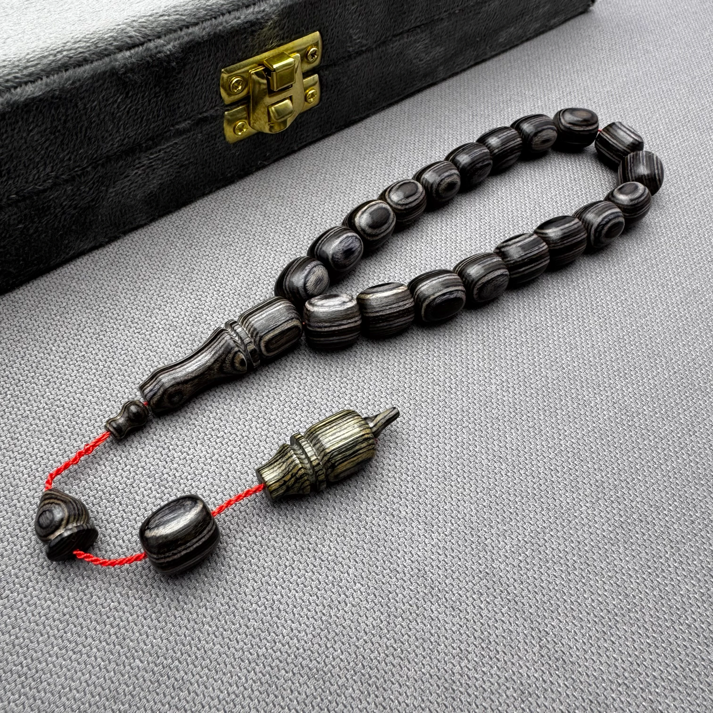 Salih ŞİRİN Usta İşçilikli Mürdüm Gri Harika Çekim Sesine Sahip Kafur Ağacı Efe Maskot Tespih