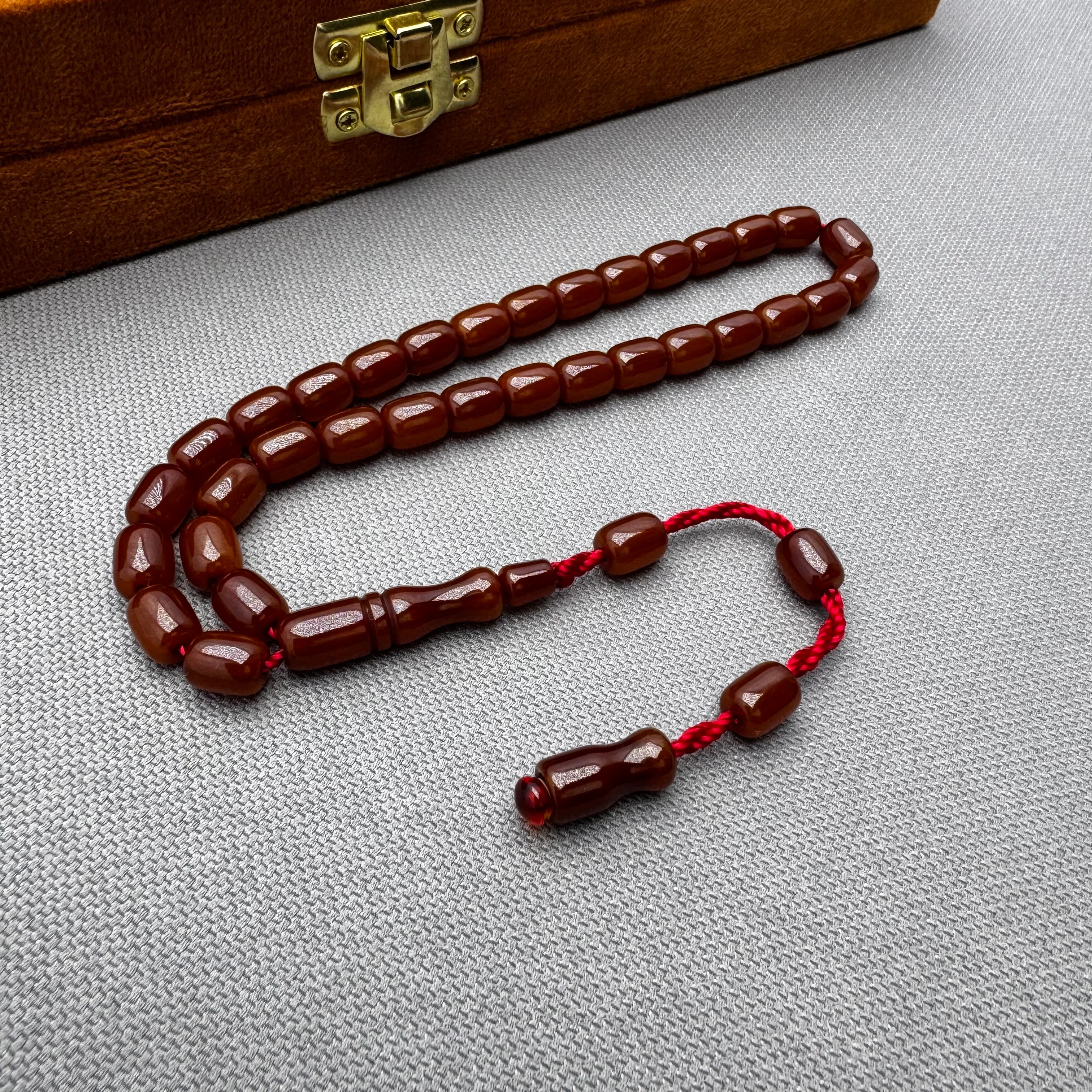 Buğulu Hamur Karamel Renk Alman Çubuk Malzeme Sıkma Kehribar Tespih