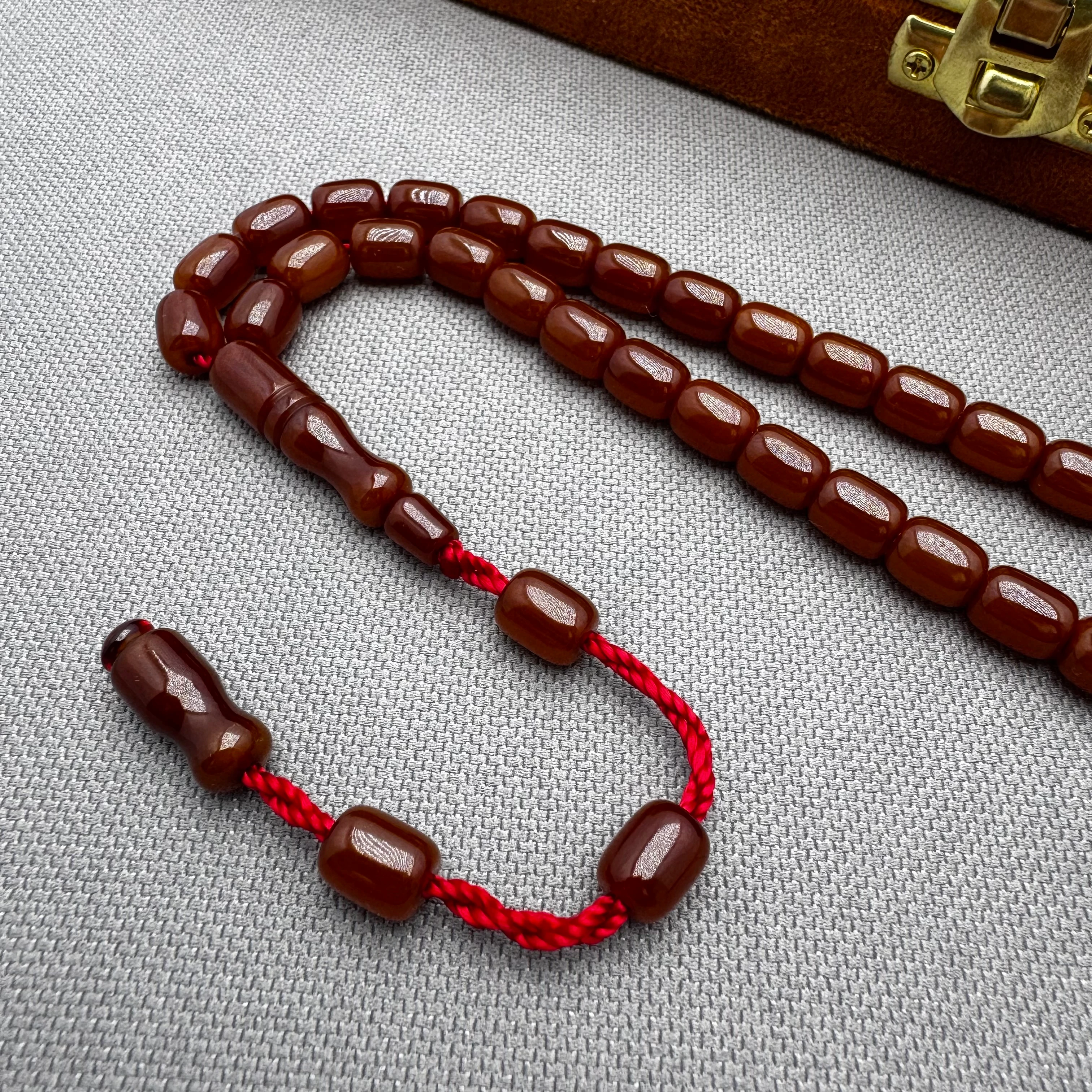 Buğulu Hamur Karamel Renk Alman Çubuk Malzeme Sıkma Kehribar Tespih