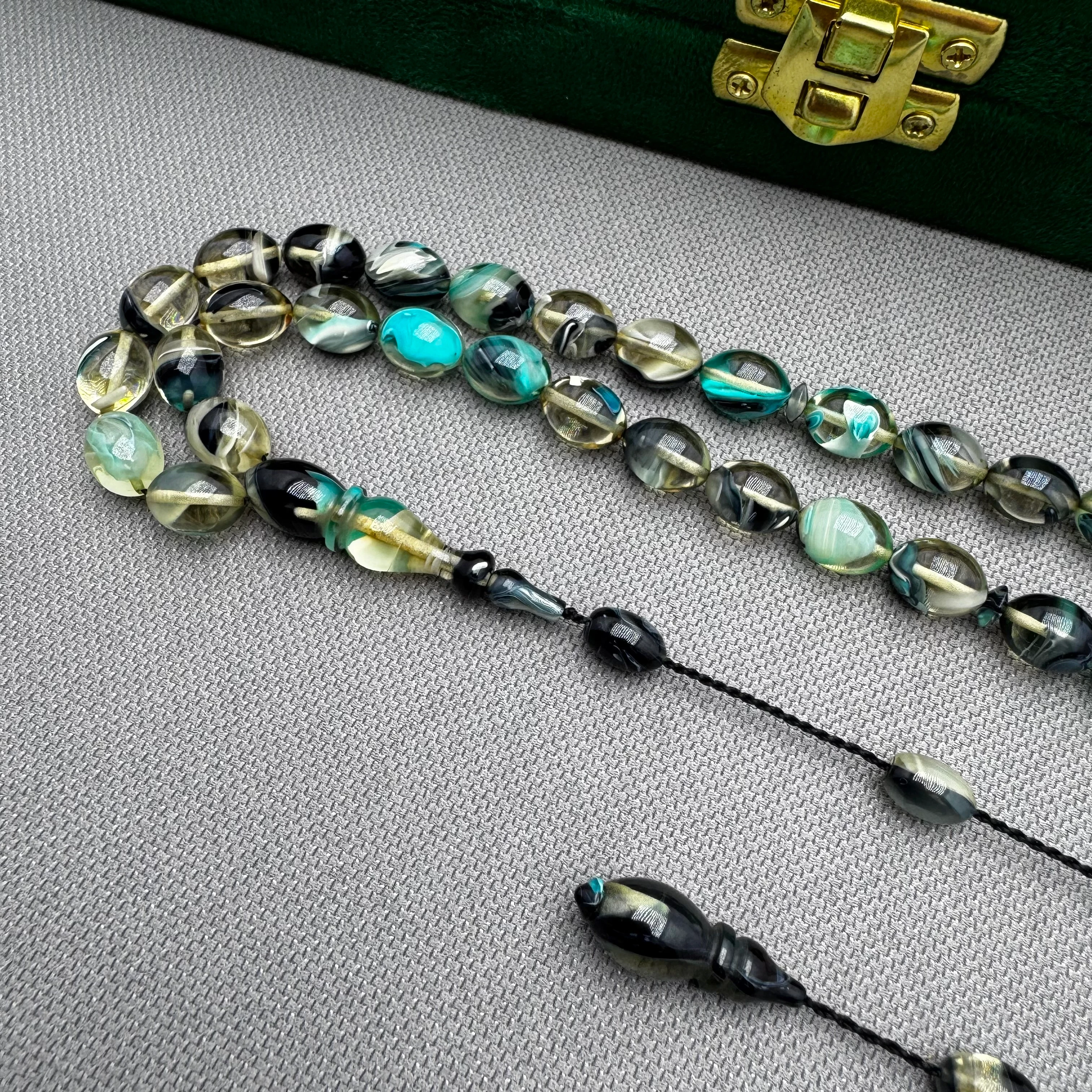 Ayhan TURAN Usta İşçilikli Özel Döküm Renk Süzmesi Sıkma Kehribar Tespih