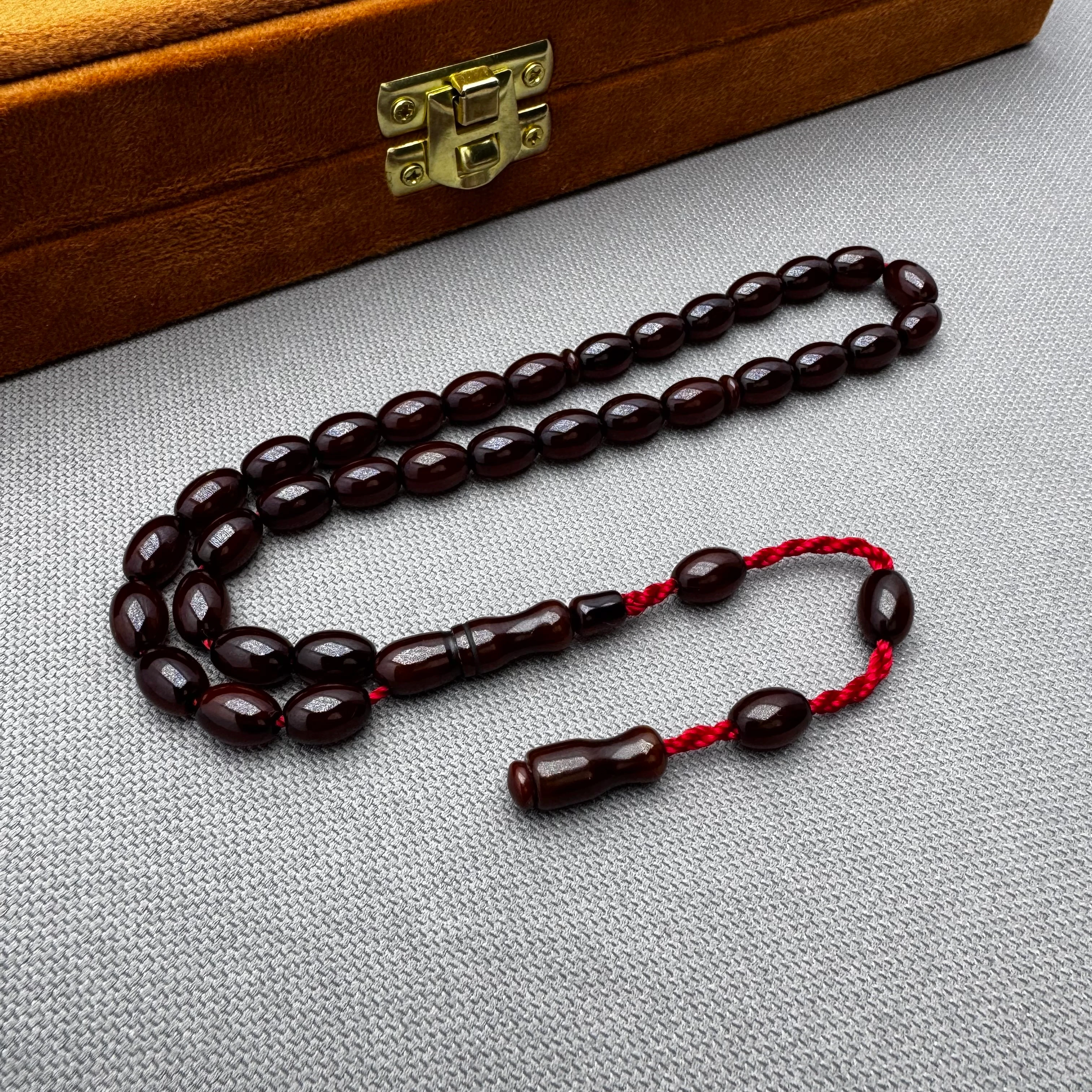 Buğulu Hamur Özel Döküm Vişne Kahve Alman Çubuk Malzeme Sıkma Kehribar Tespih