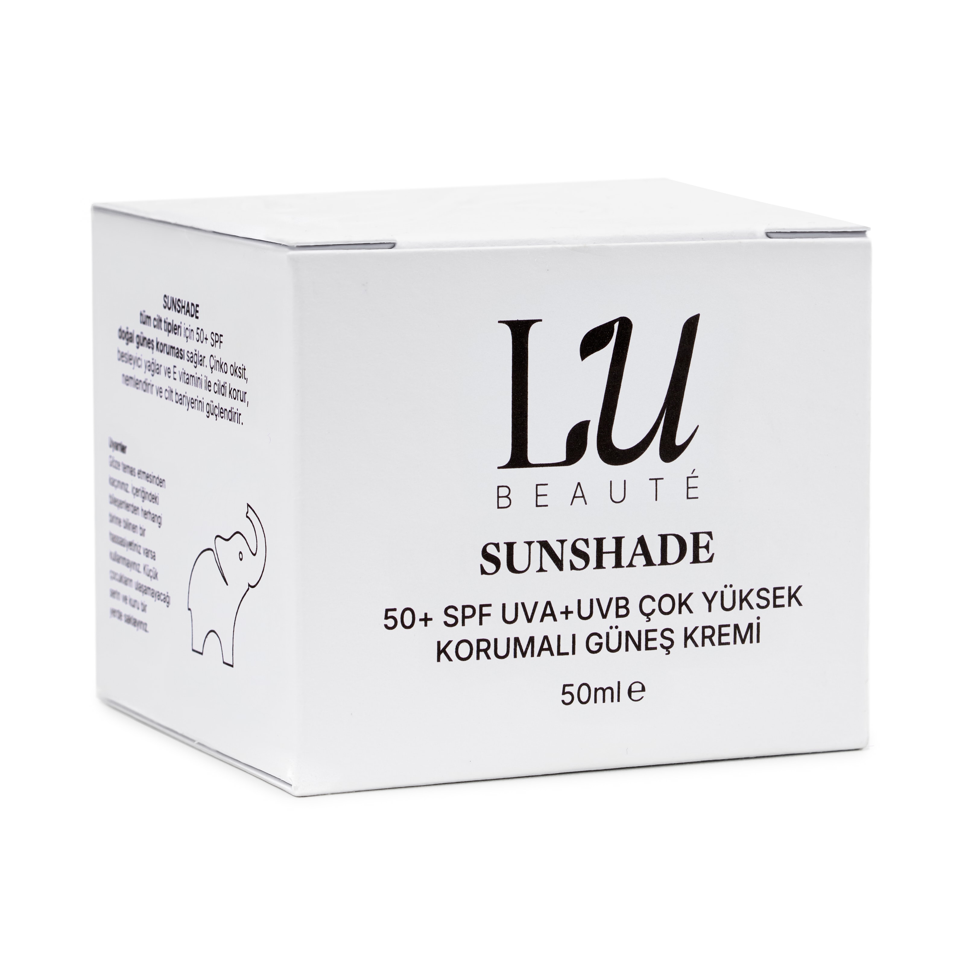SUNSHADE 50+SPF UVA + UVB ÇOK YÜKSEK KORUMALI GÜNEŞ KREMİ