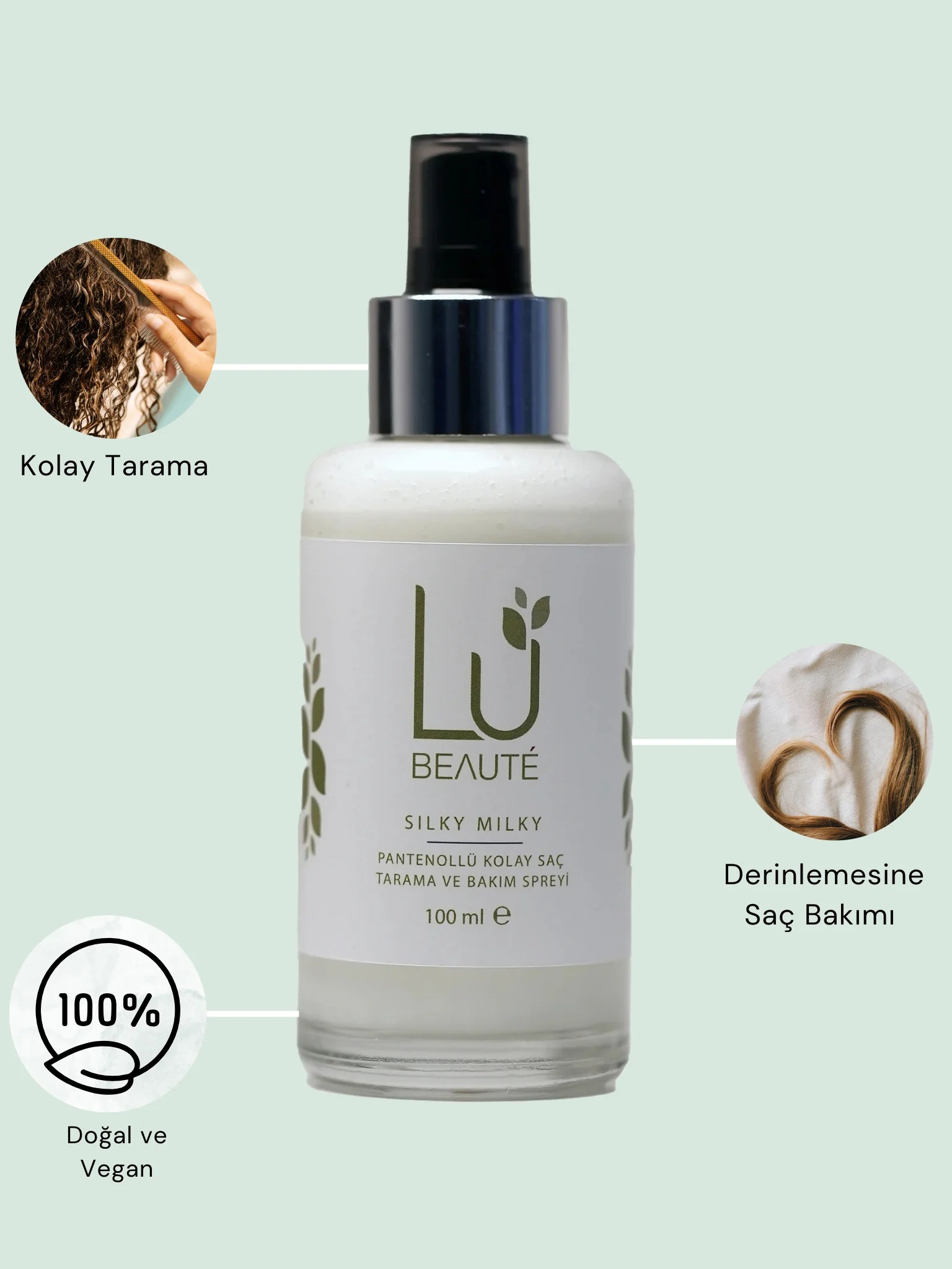 SILKY MILKY Pantenollü Kolay Saç Tarama Ve Bakım Spreyi 100ml