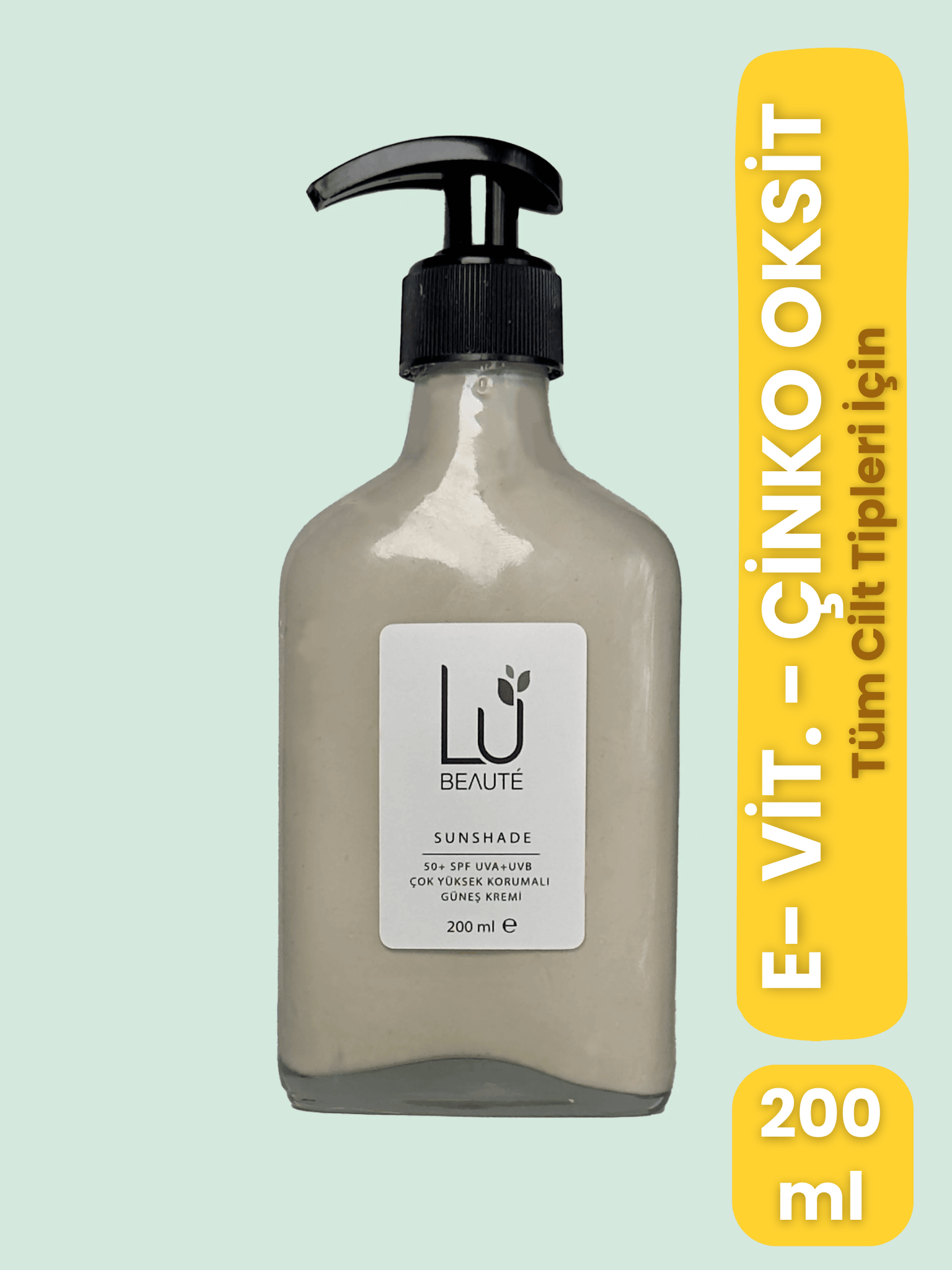 SUNSHADE 50+SPF UVA + UVB ÇOK YÜKSEK KORUMALI GÜNEŞ KREMİ
