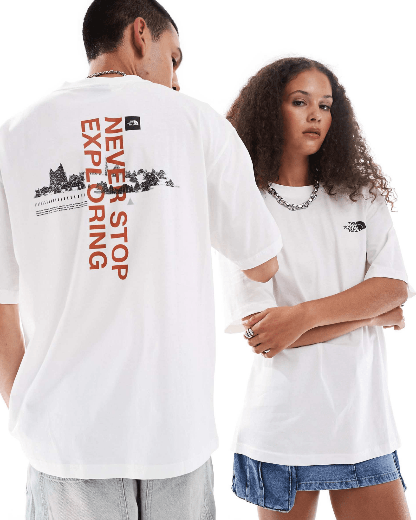 Digital Mountain T-Shirt - Beyaz