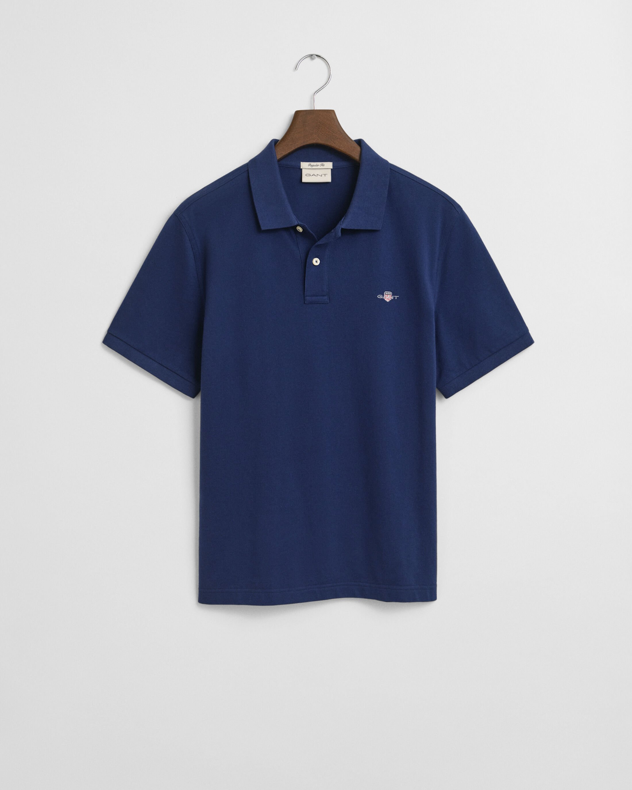 Shield Piqué Polo Tişört - Mavi