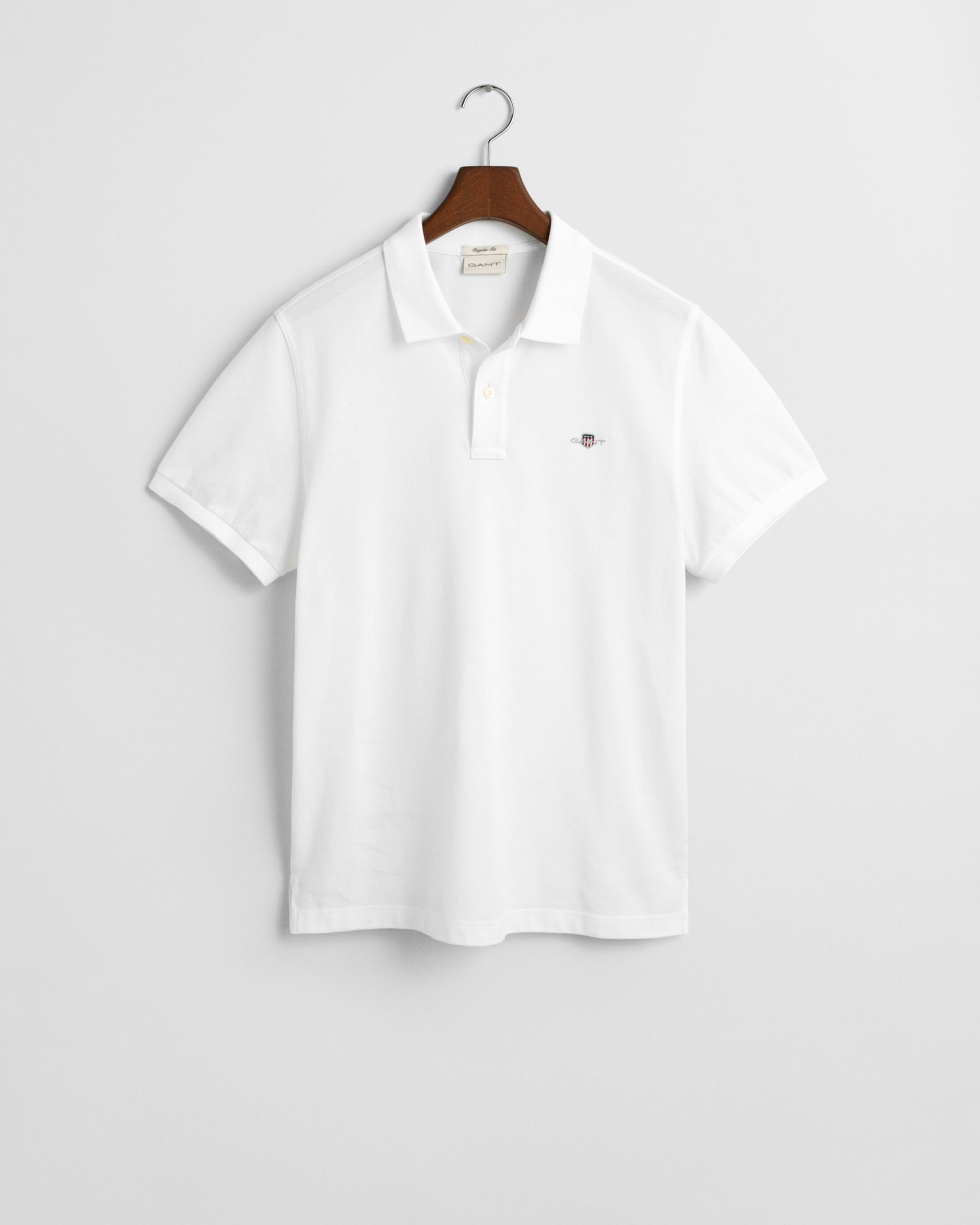 Shield Piqué Polo Tişört - Beyaz