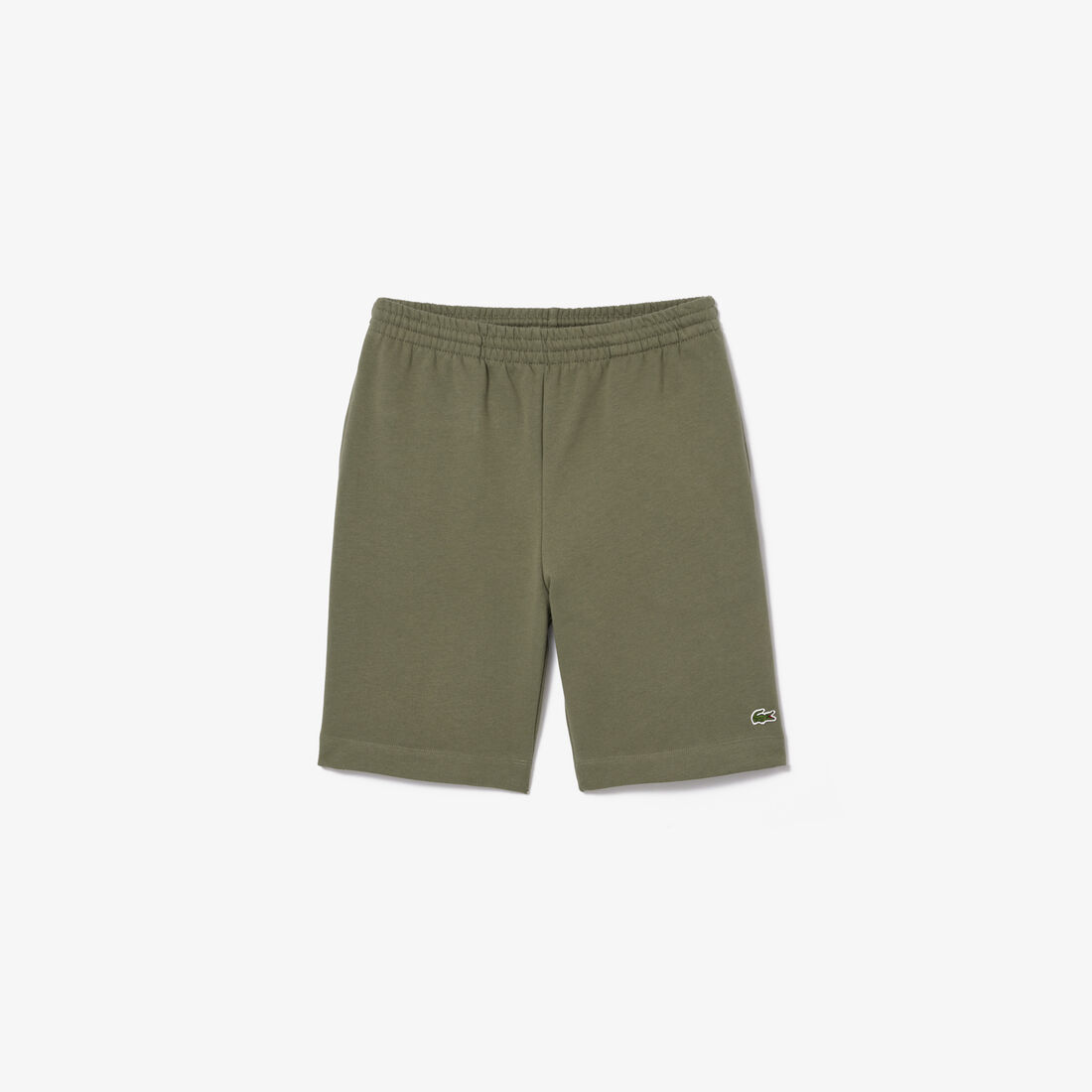 Organic Brushed Cotton Fleece Şort - Haki